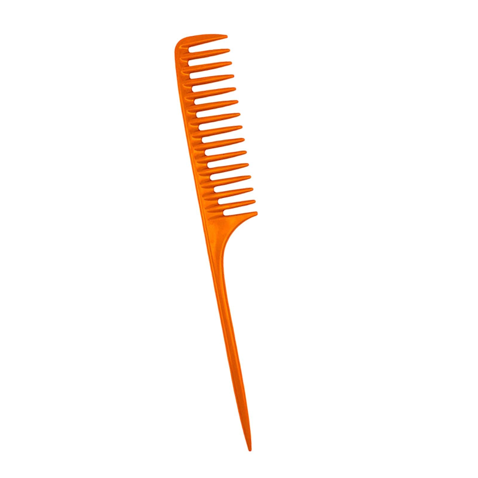4xWide Tooth Tail Comb Carbon Fiber Anti Static for Women Men Anti Static
