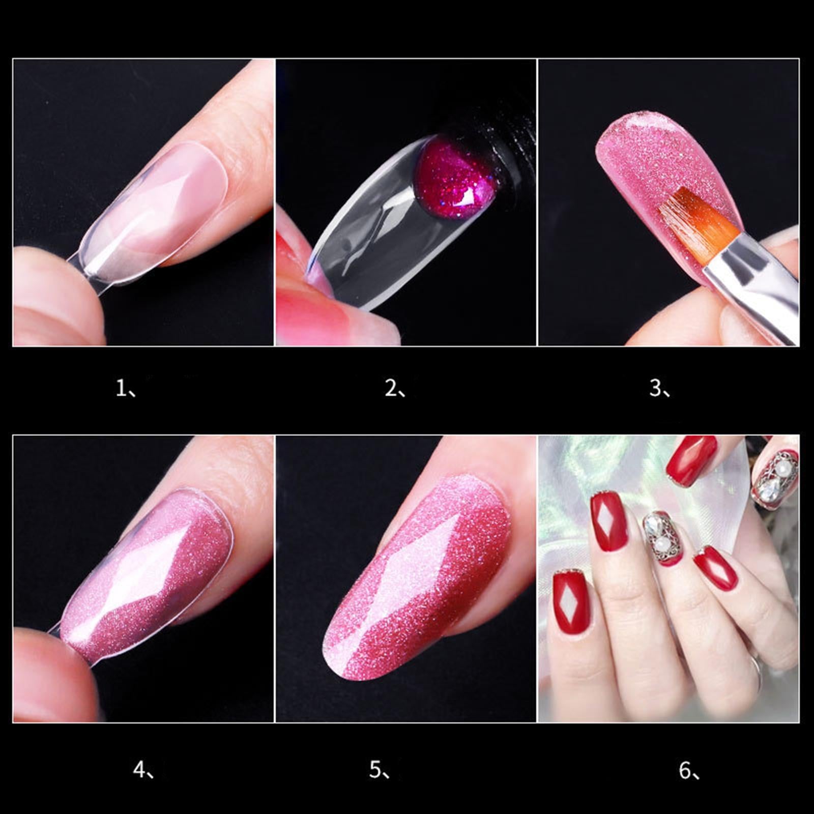 2xPlastic Artificial False Nail Tips Fake Nails Fingernail Nail Art