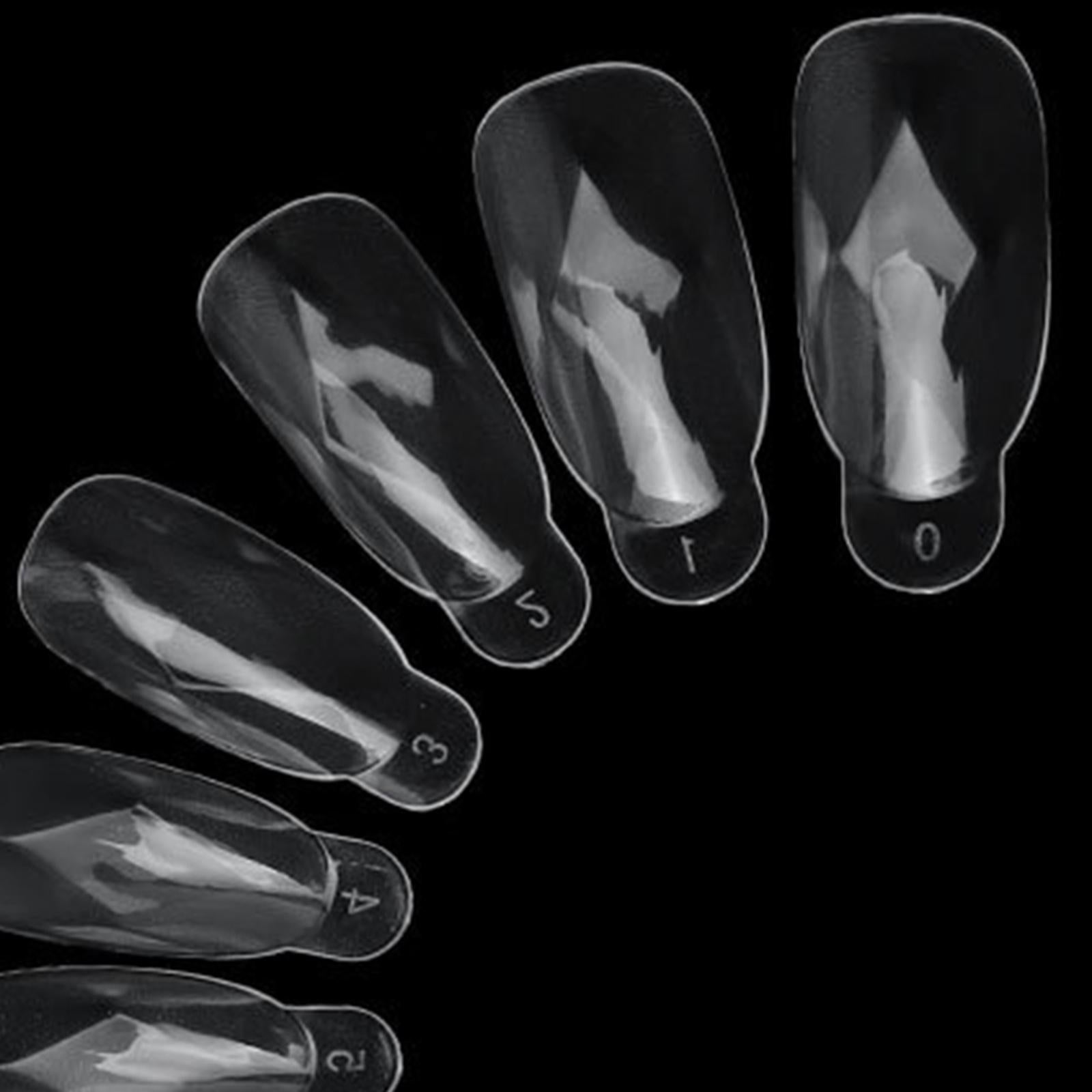 4xPlastic Artificial False Nail Tips Fake Nails Fingernail Nail Art