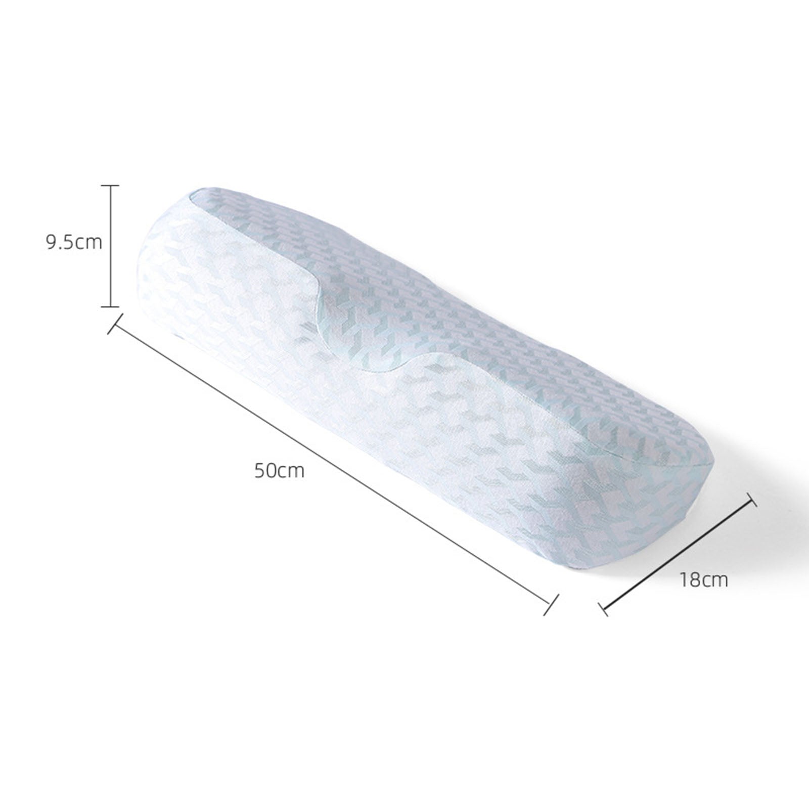 Cervical Pillow Memory Foam for Orthopedic Stomach Sleepers Stress Blue
