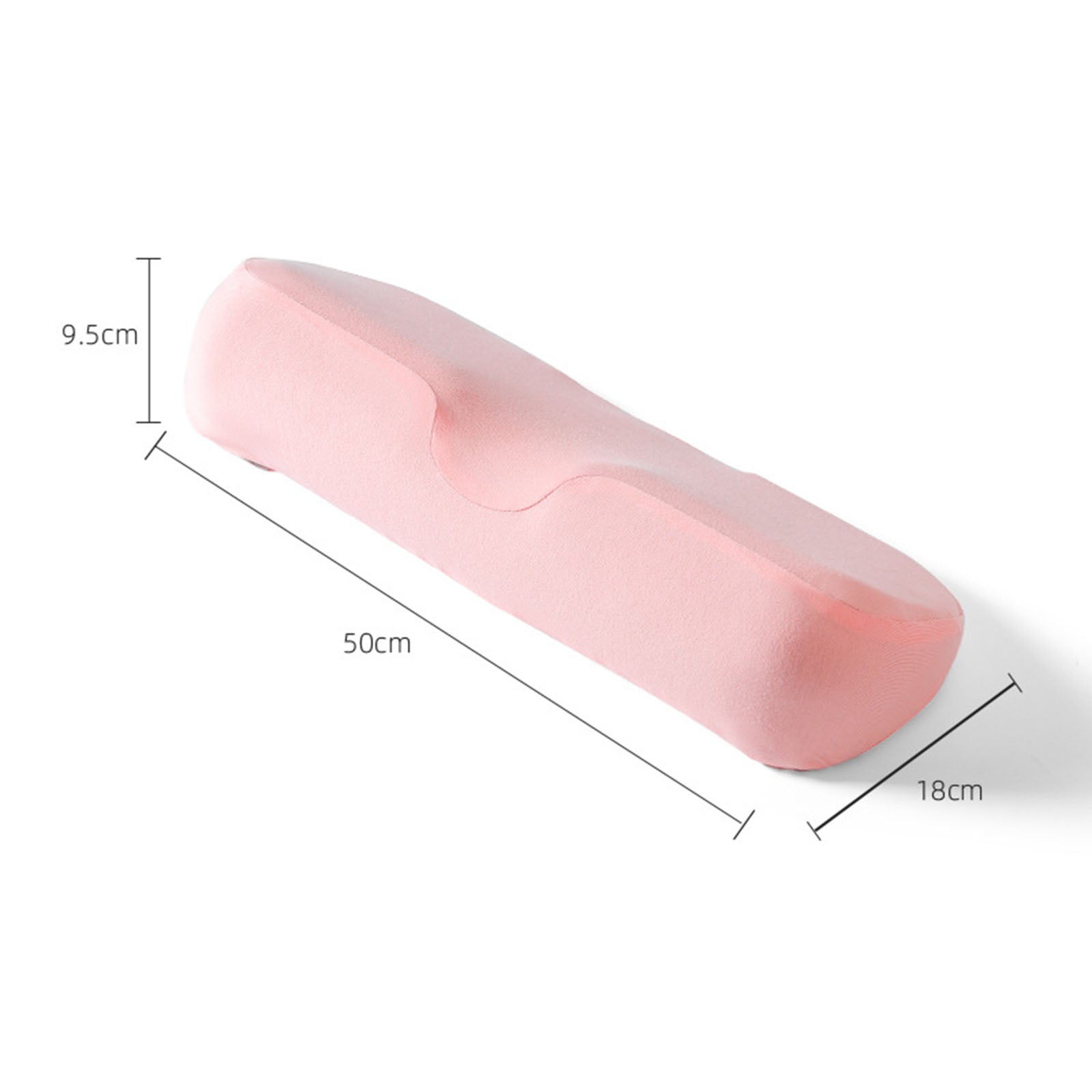 Cervical Pillow Memory Foam for Orthopedic Stomach Sleepers Stress Pink