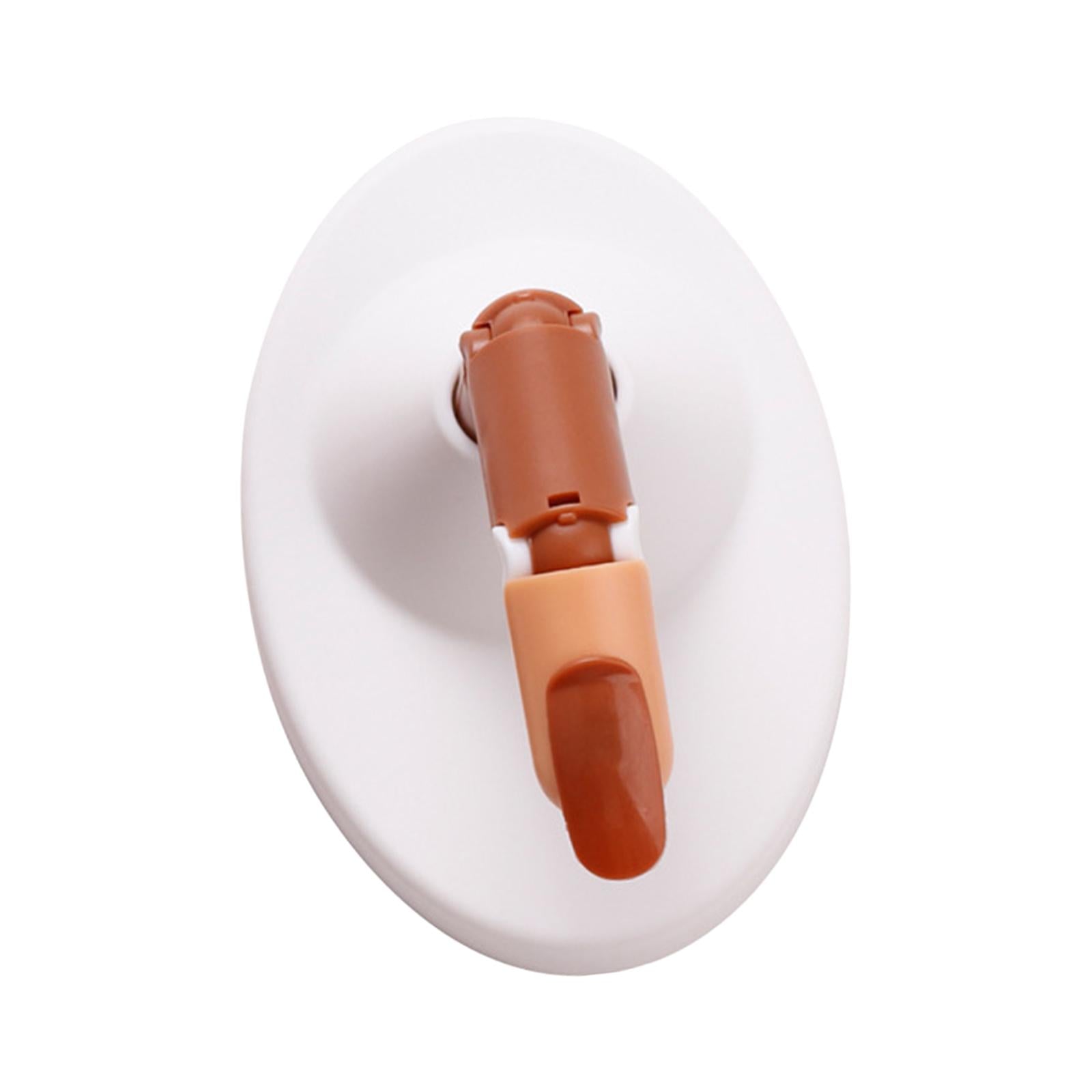Adjustable Practice Hand for Nail Training Acrylic Nail White Base
