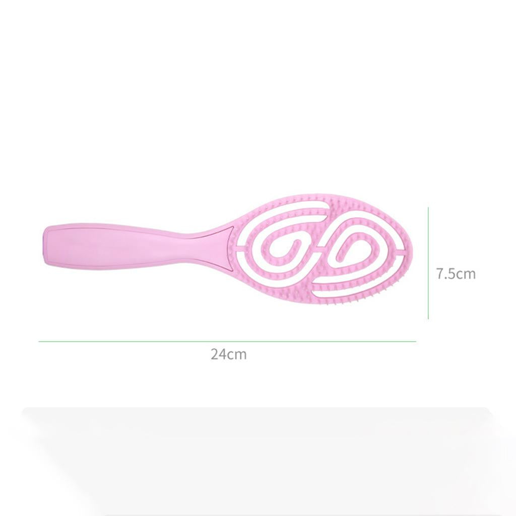 2xWomen Vent Massage Hair Brush Hair Comb Styling Salon Styling Tool Rose Red