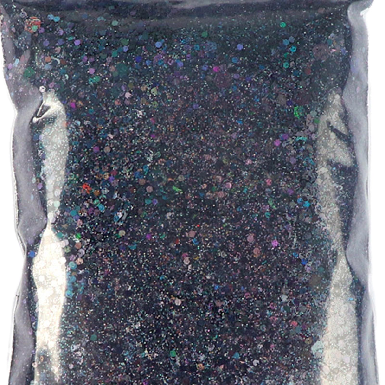 4x1Bag 50g Nail Glitter Sequins Paillette Flakes 3D Nail Art Decor Black