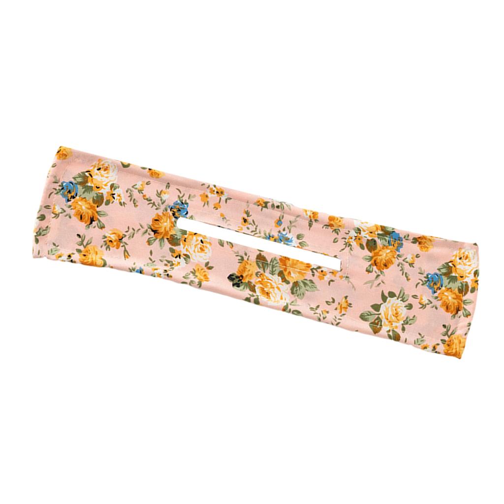 2xDeft Bun Fashion Hair Bands Women Summer Knotted Blue Flower Pink