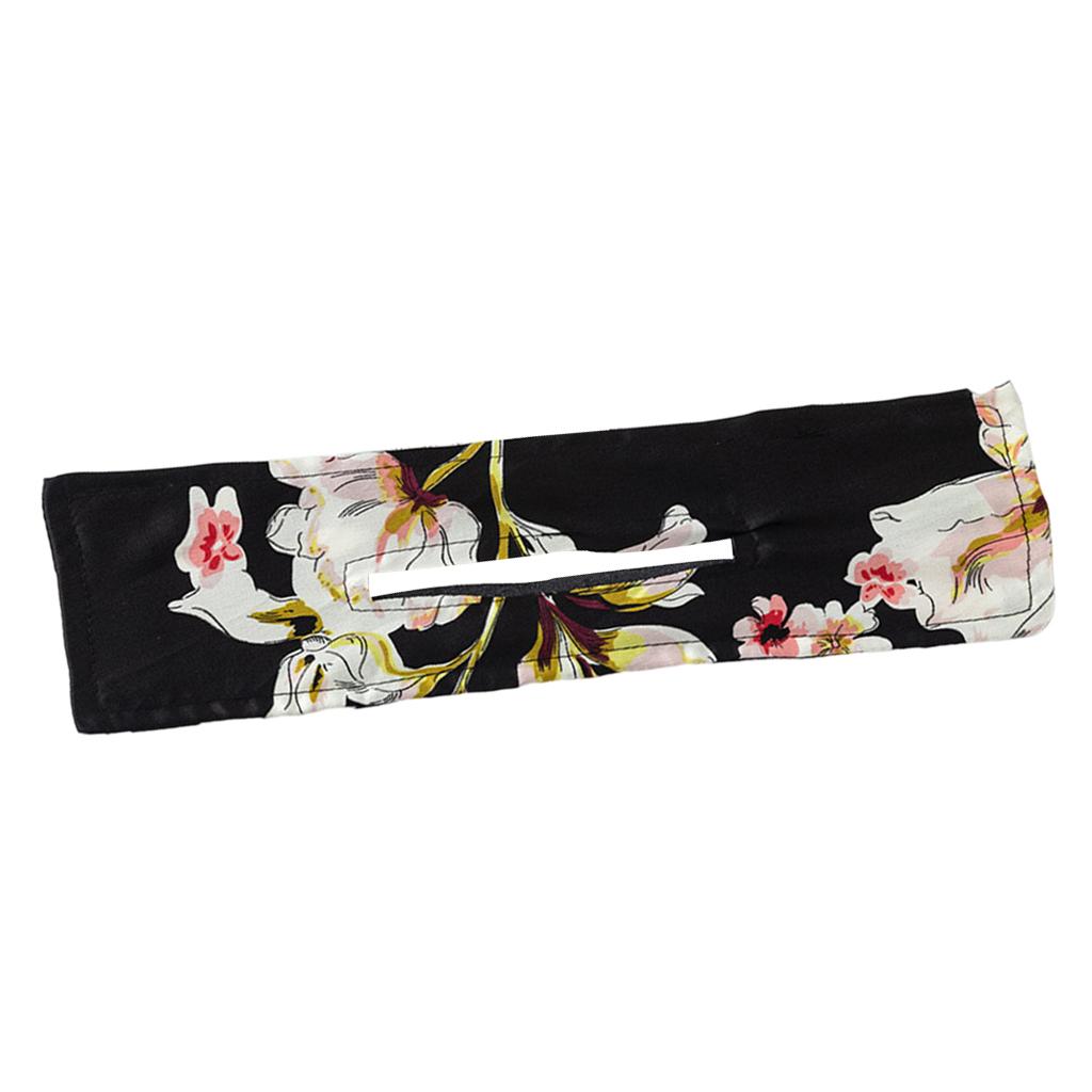 2xDeft Bun Fashion Hair Bands Women Summer Knotted Flower Black