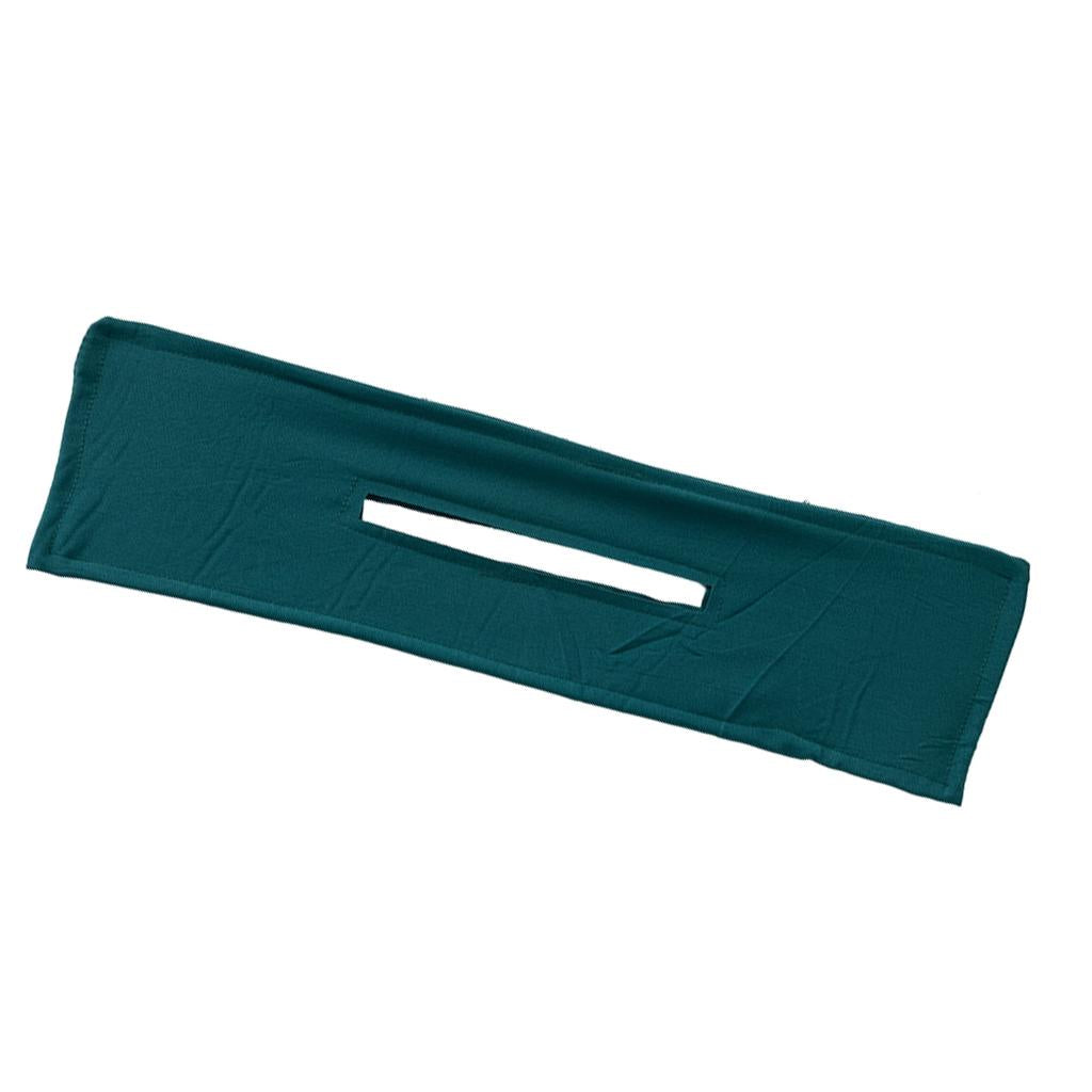 2xDeft Bun Fashion Hair Bands Women Summer Knotted Pure Dark Green