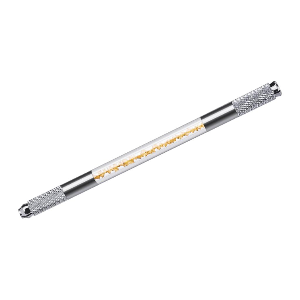 4xPermanent Makeup Supplies Double Head Microblading Tattoo Manual Pen Gold