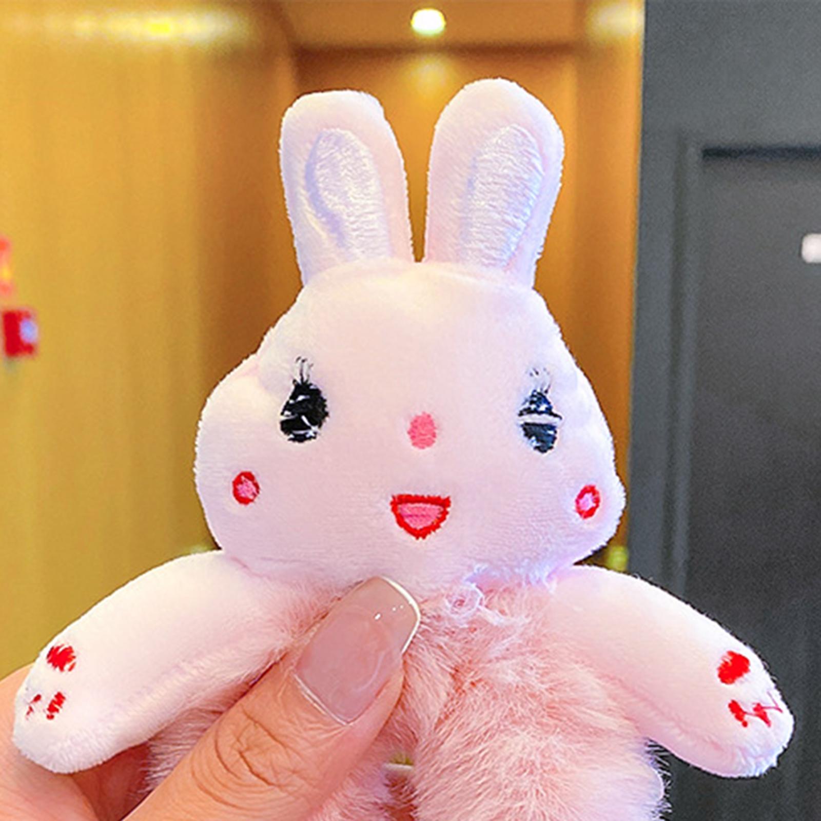 Cartoon Plush Hair Ties Cute Decoration for Women Children Rabbit