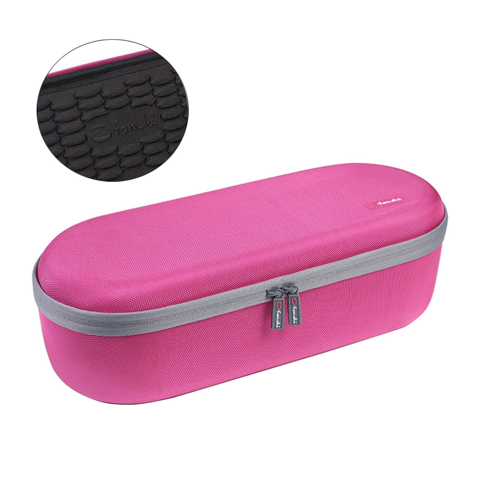 Compact Hair Dryer Storage Bag Shockproof Precise Fit for Dyson Hair Dryer Rose Red A