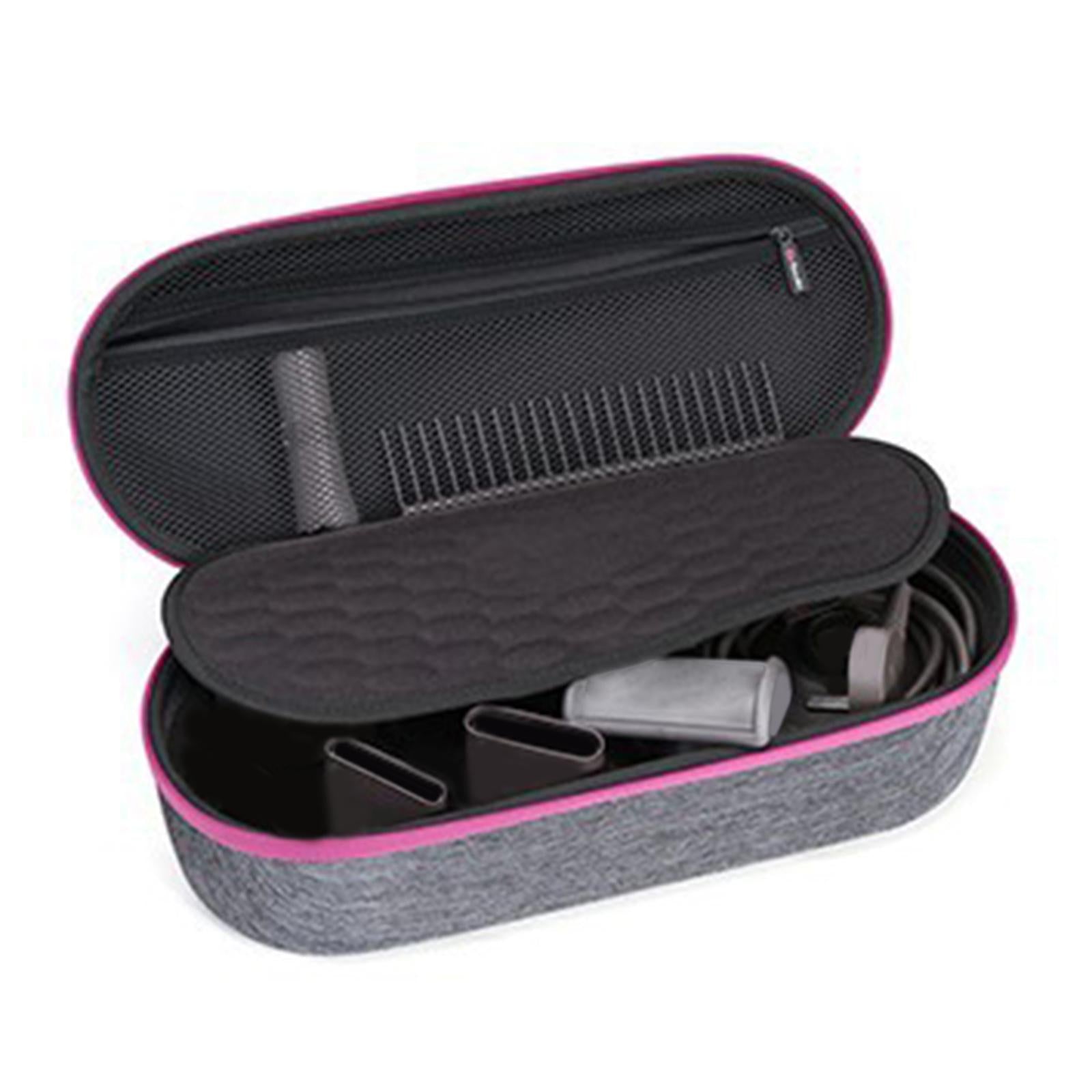 Compact Hair Dryer Storage Bag Shockproof Precise Fit for Dyson Hair Dryer Rose Red A