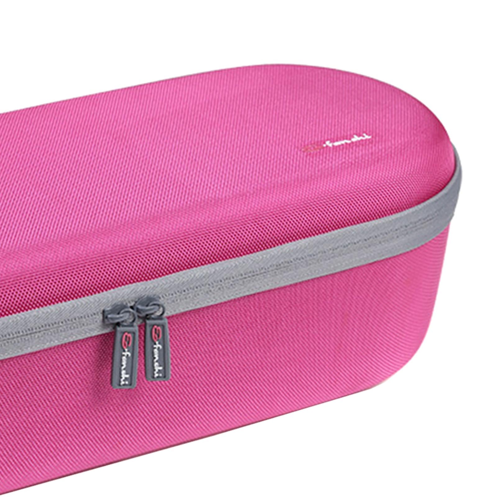 Compact Hair Dryer Storage Bag Shockproof Precise Fit for Dyson Hair Dryer Rose Red A