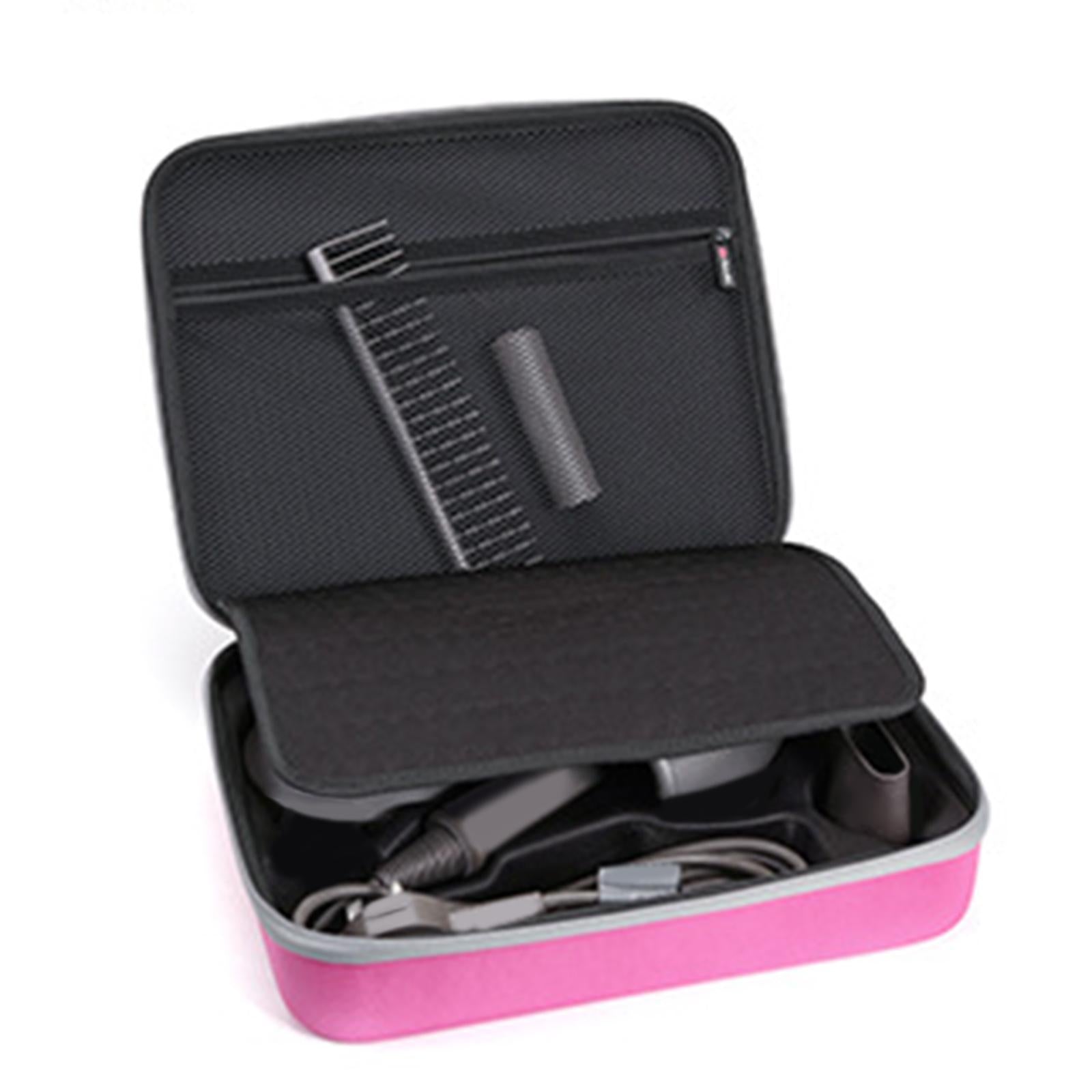 Compact Hair Dryer Storage Bag Shockproof Precise Fit for Dyson Hair Dryer Rose Red B