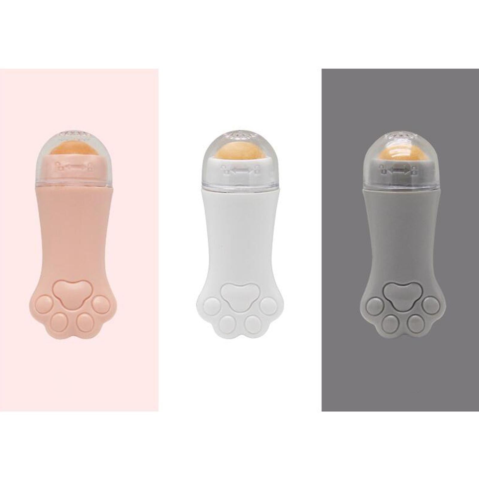 ABS Oil Absorbing Volcanic Face Roller Portable for Makeup Men Women White