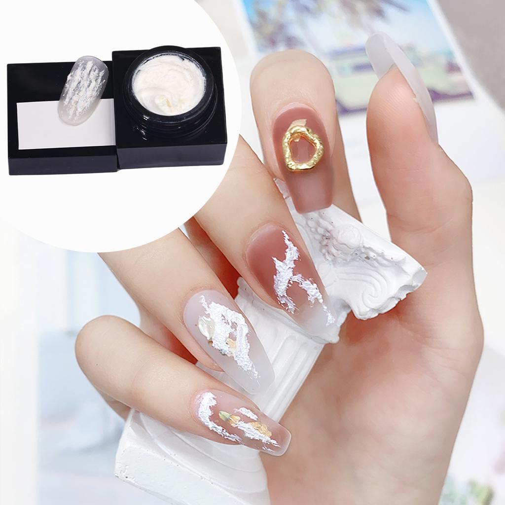 Creative 3D Carving Gels Painting Nail Gel Sculpture Gel White