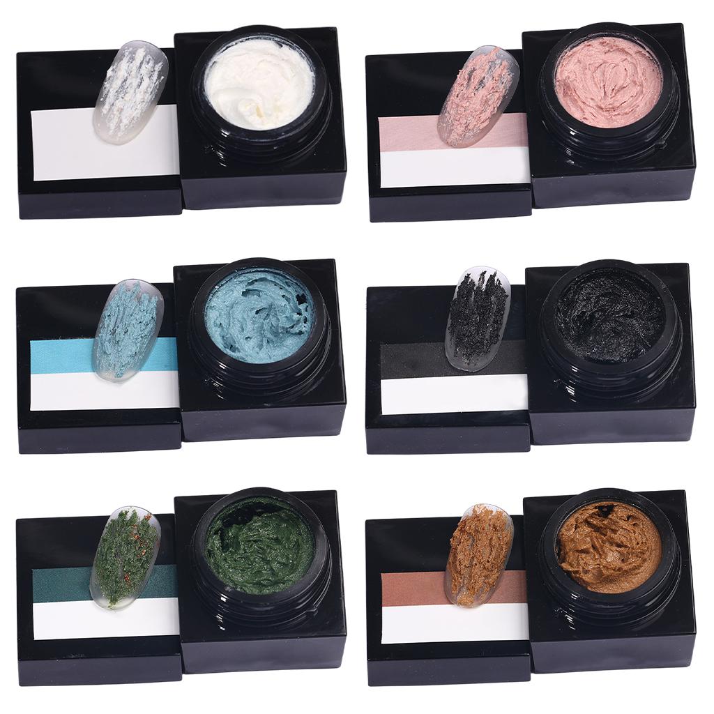 Creative 3D Carving Gels Painting Nail Gel Sculpture Gel White