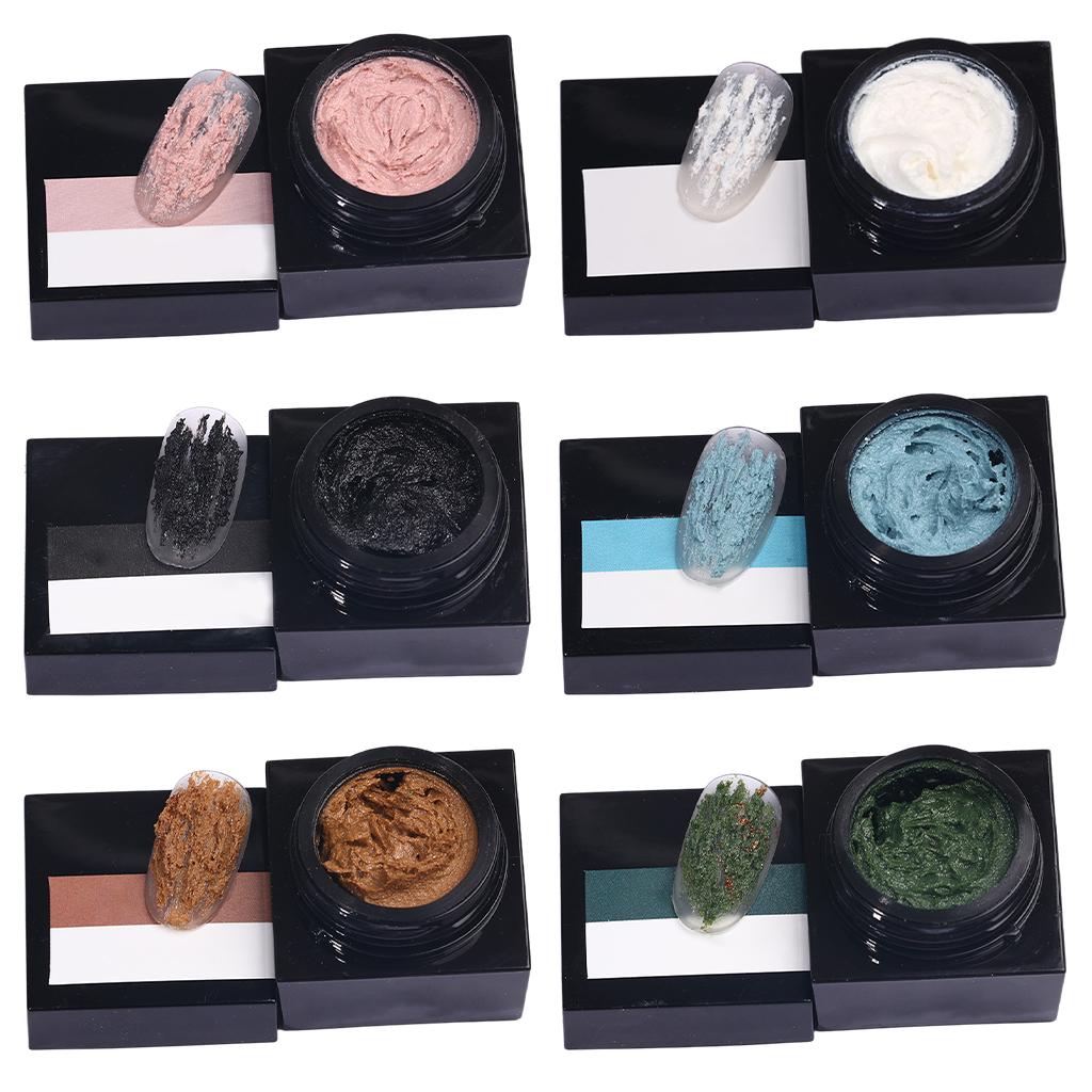 Creative 3D Carving Gels Painting Nail Gel Sculpture Gel White