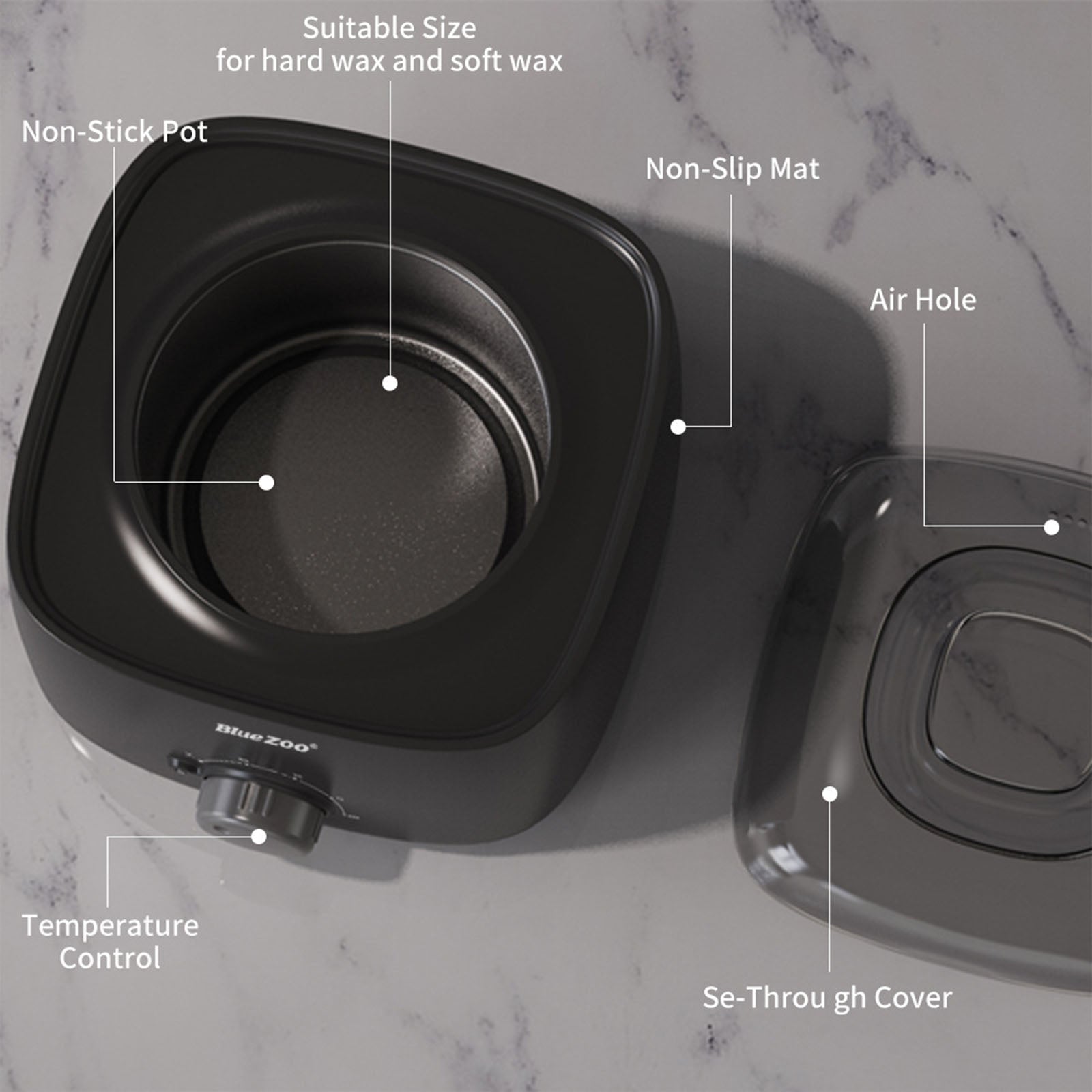 Detachable Wax Heater 220 V for Hair Removal Women Men Whole Body Epilation