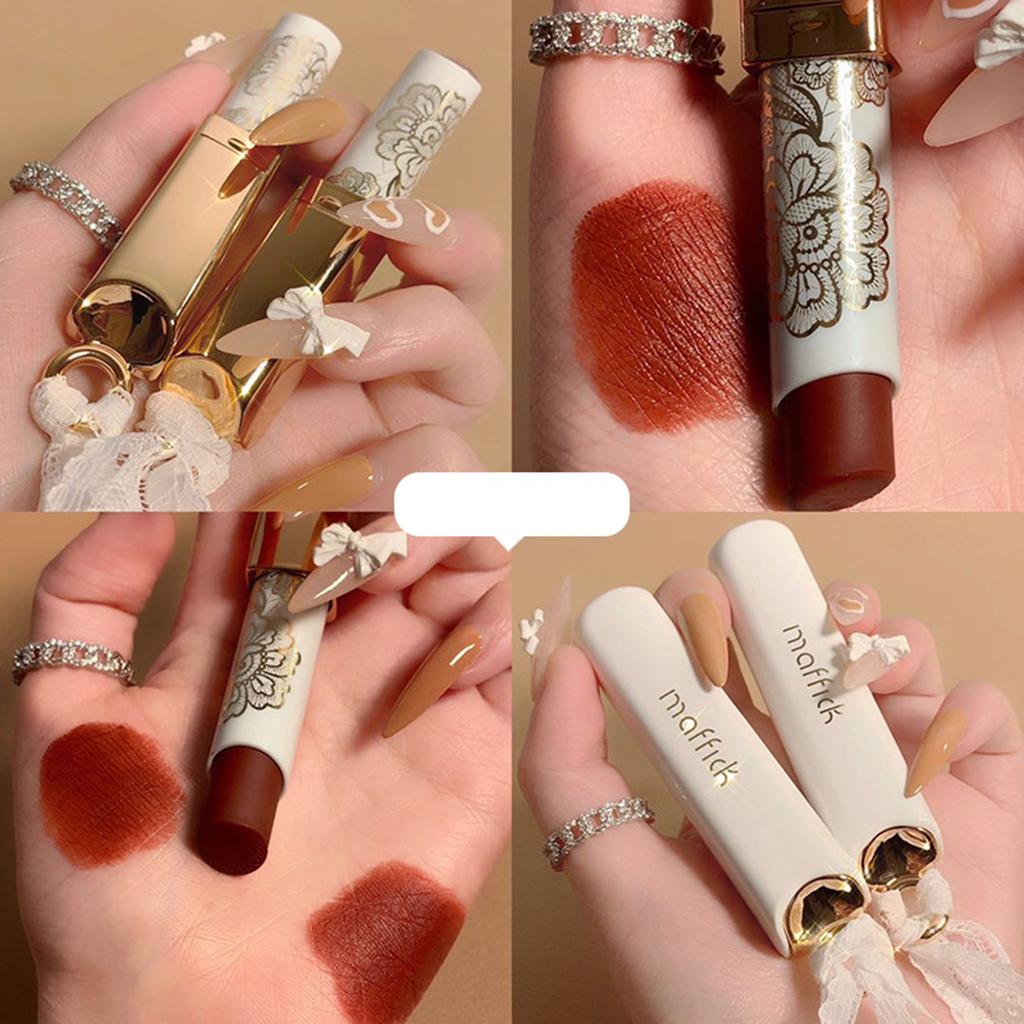 3xVelvet Matte Lipstick Smooth Soft Gloss Women Girls Gifts Long Lasting 04