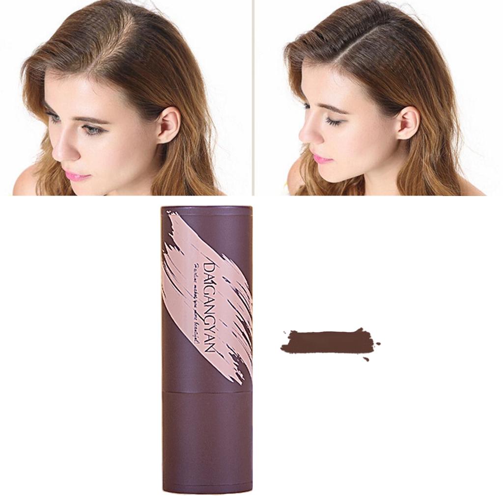 2xMulti Purpose Hairline Hair Shading Powder Instant Coverage for Men Women Brown