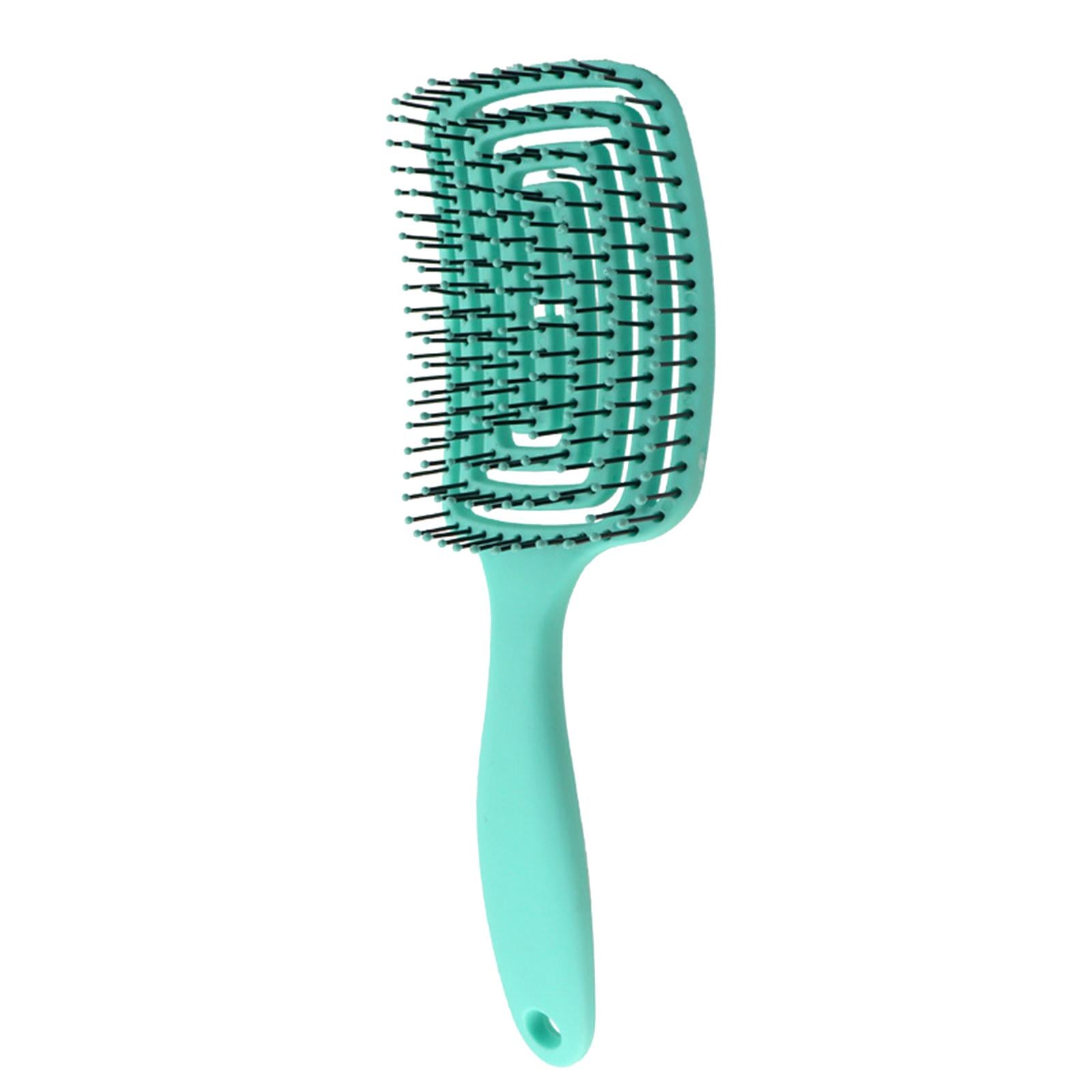 Detangle Hairbrush Fast Drying Hair Vented Hair Brush for Barber Green