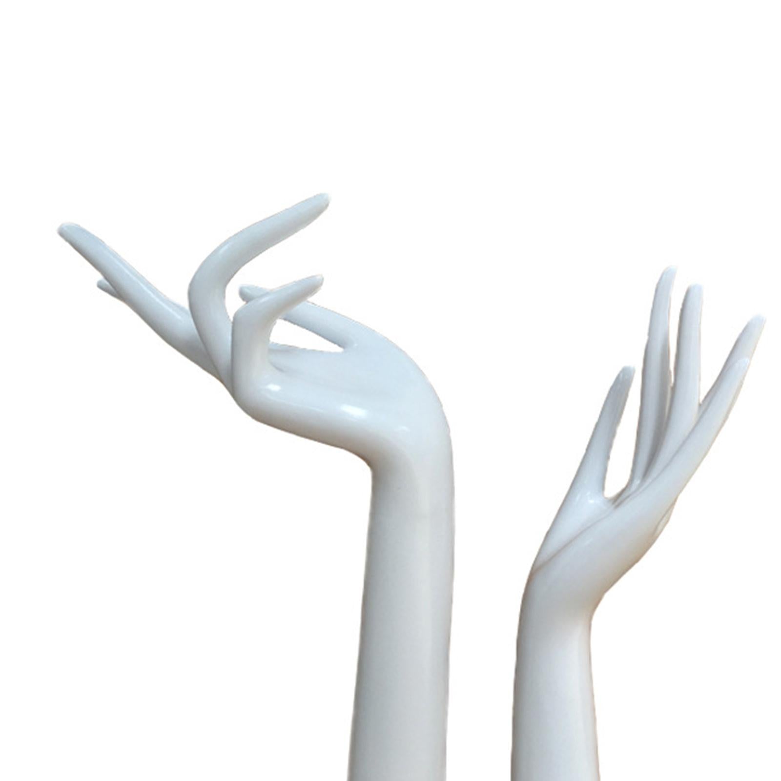 2 Pieces Mannequin Hands Prop Stand Holder for Chain Bangle Jewelry Store