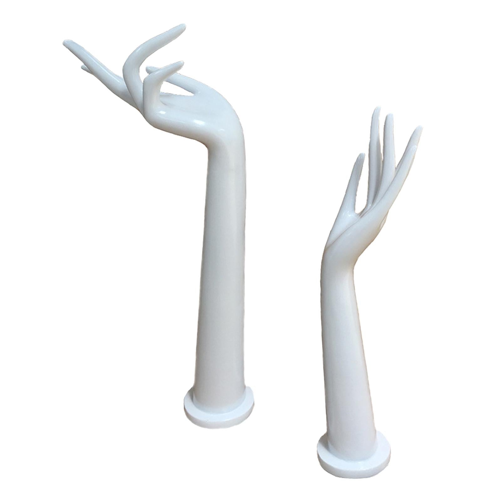 2 Pieces Mannequin Hands Prop Stand Holder for Chain Bangle Jewelry Store