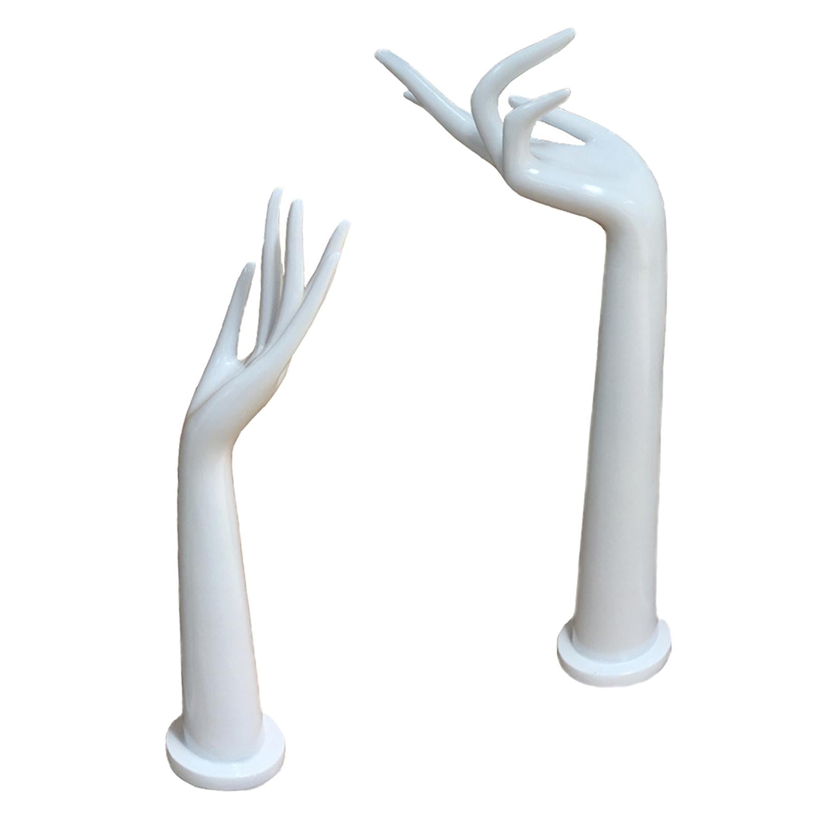 2 Pieces Mannequin Hands Prop Stand Holder for Chain Bangle Jewelry Store