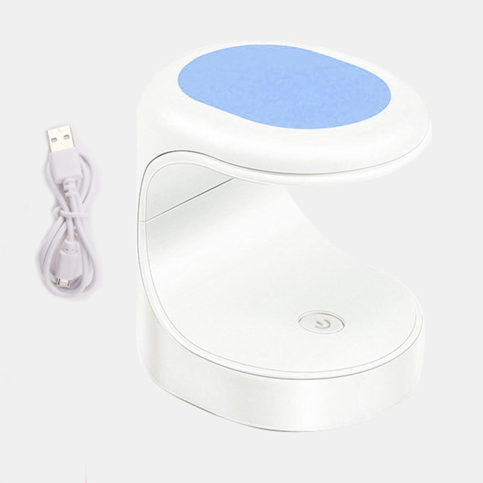 4xMini Nail Dryer Lamp Gel Polish Egg Shape UV LED Lamp Pocket Size Blue