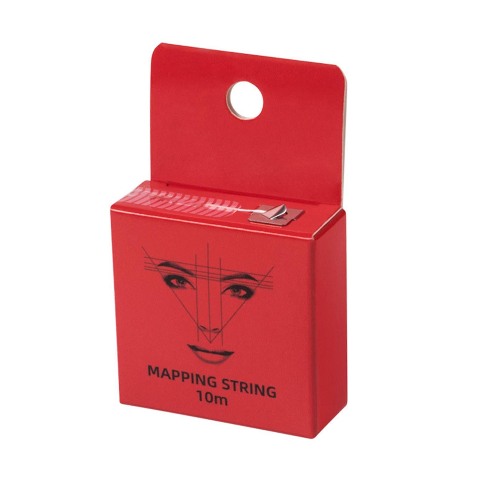 10M Pre-Inked Mapping Strings Measuring Tool for Microblading Eyebrow Red