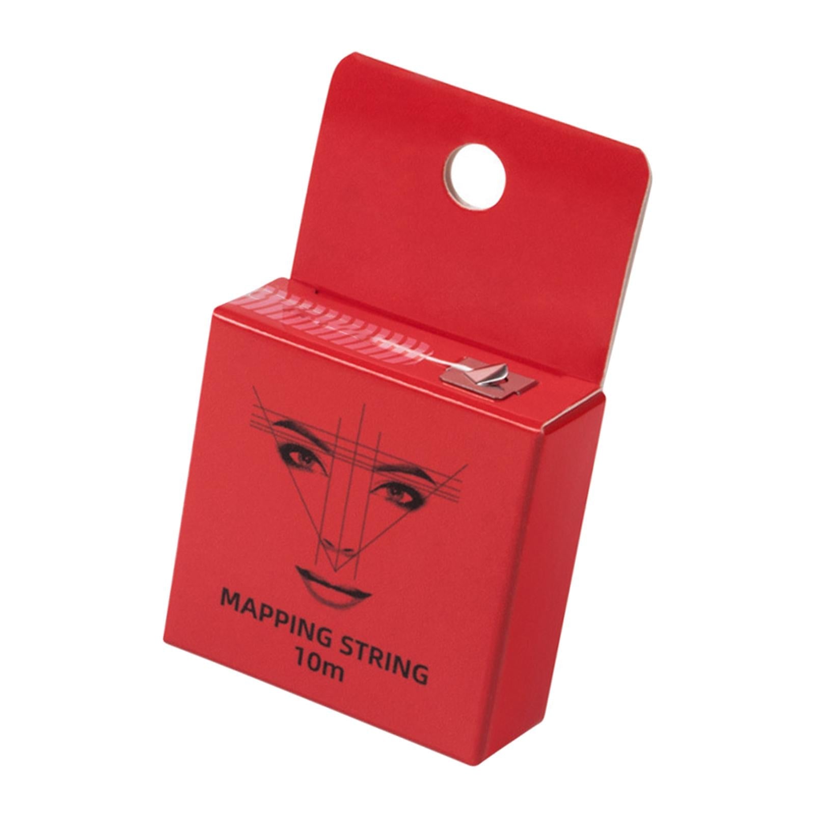 10M Pre-Inked Mapping Strings Measuring Tool for Microblading Eyebrow Red