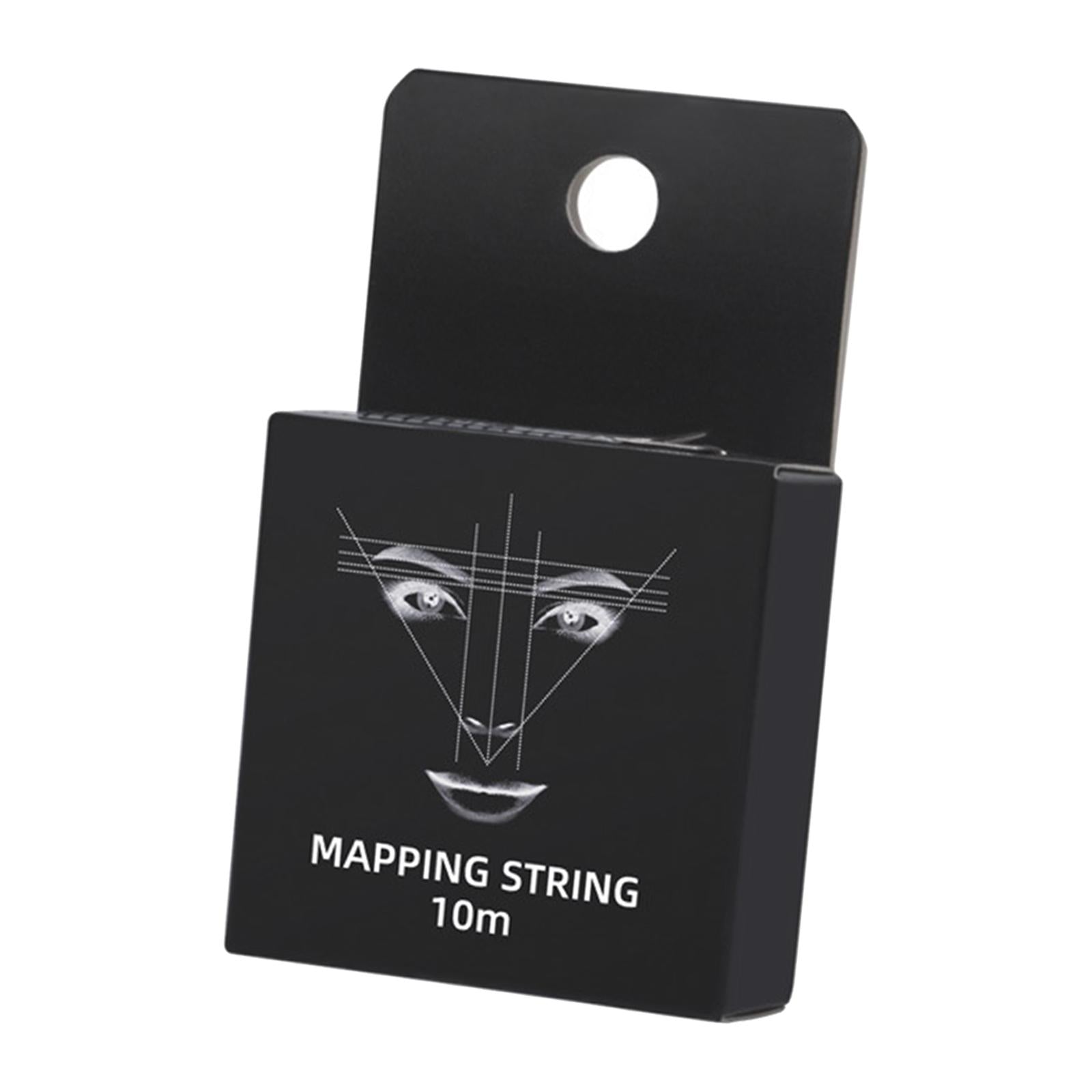 10M Pre-Inked Mapping Strings Measuring Tool for Microblading Eyebrow Black