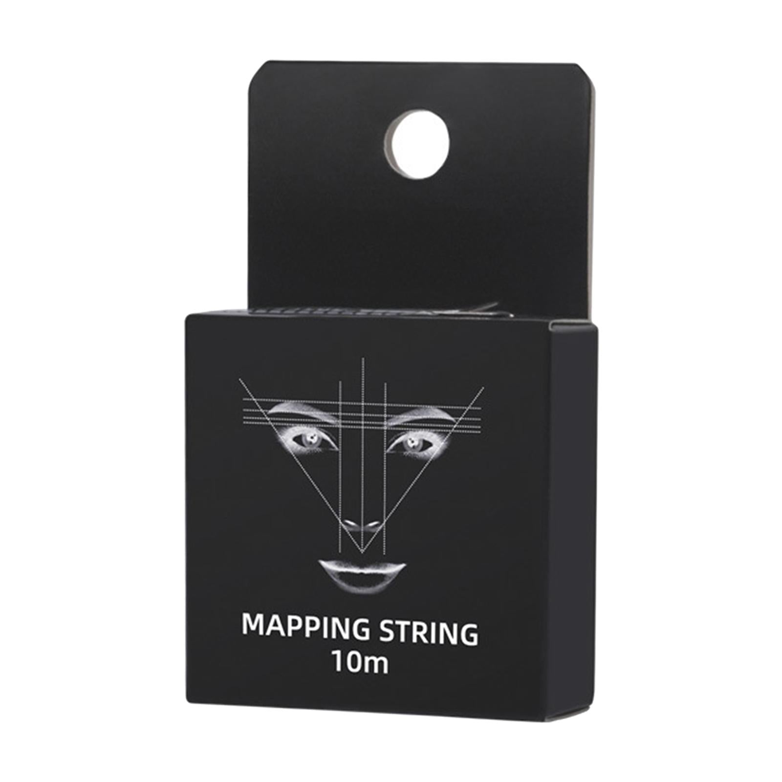 10M Pre-Inked Mapping Strings Measuring Tool for Microblading Eyebrow Black