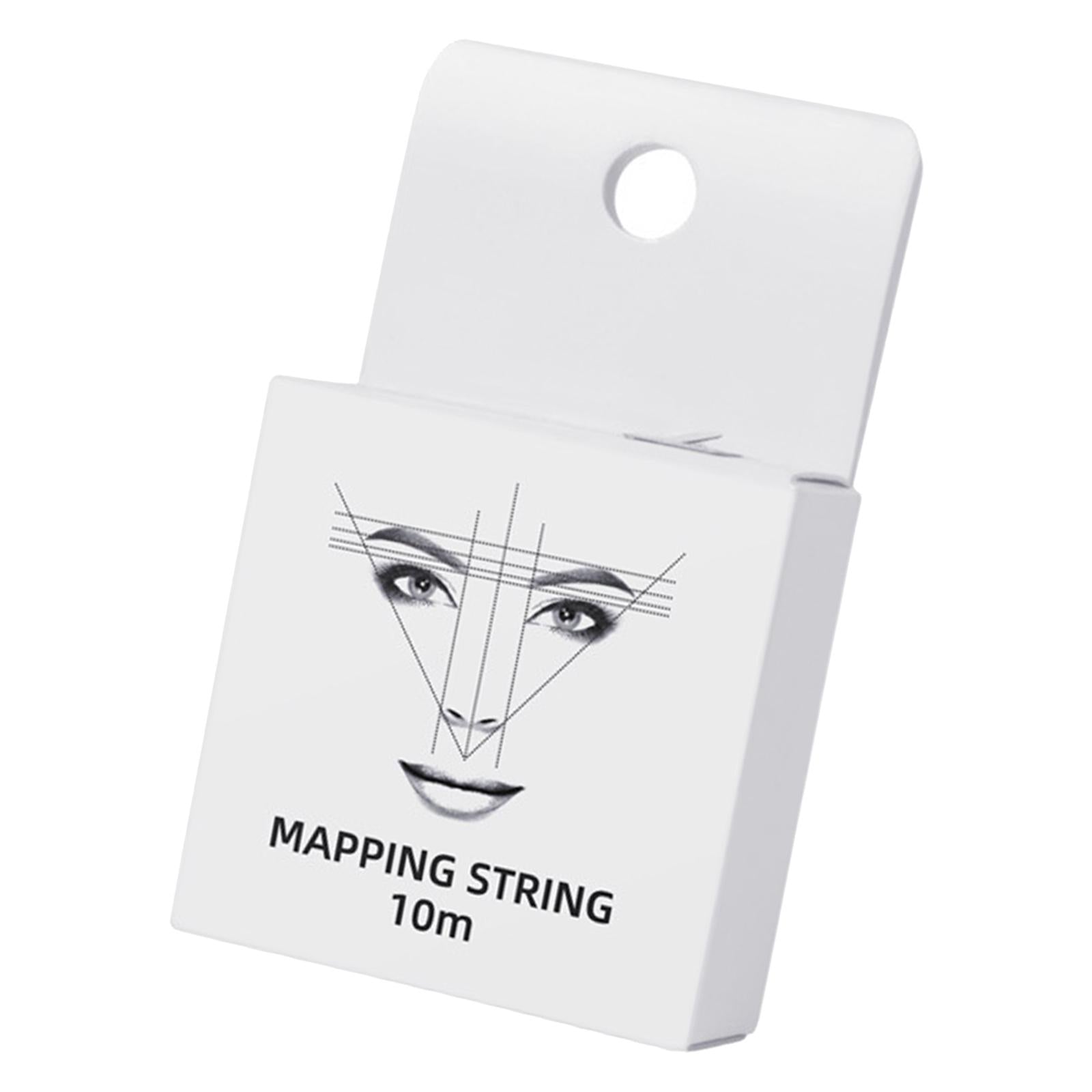 10M Pre-Inked Mapping Strings Measuring Tool for Microblading Eyebrow White