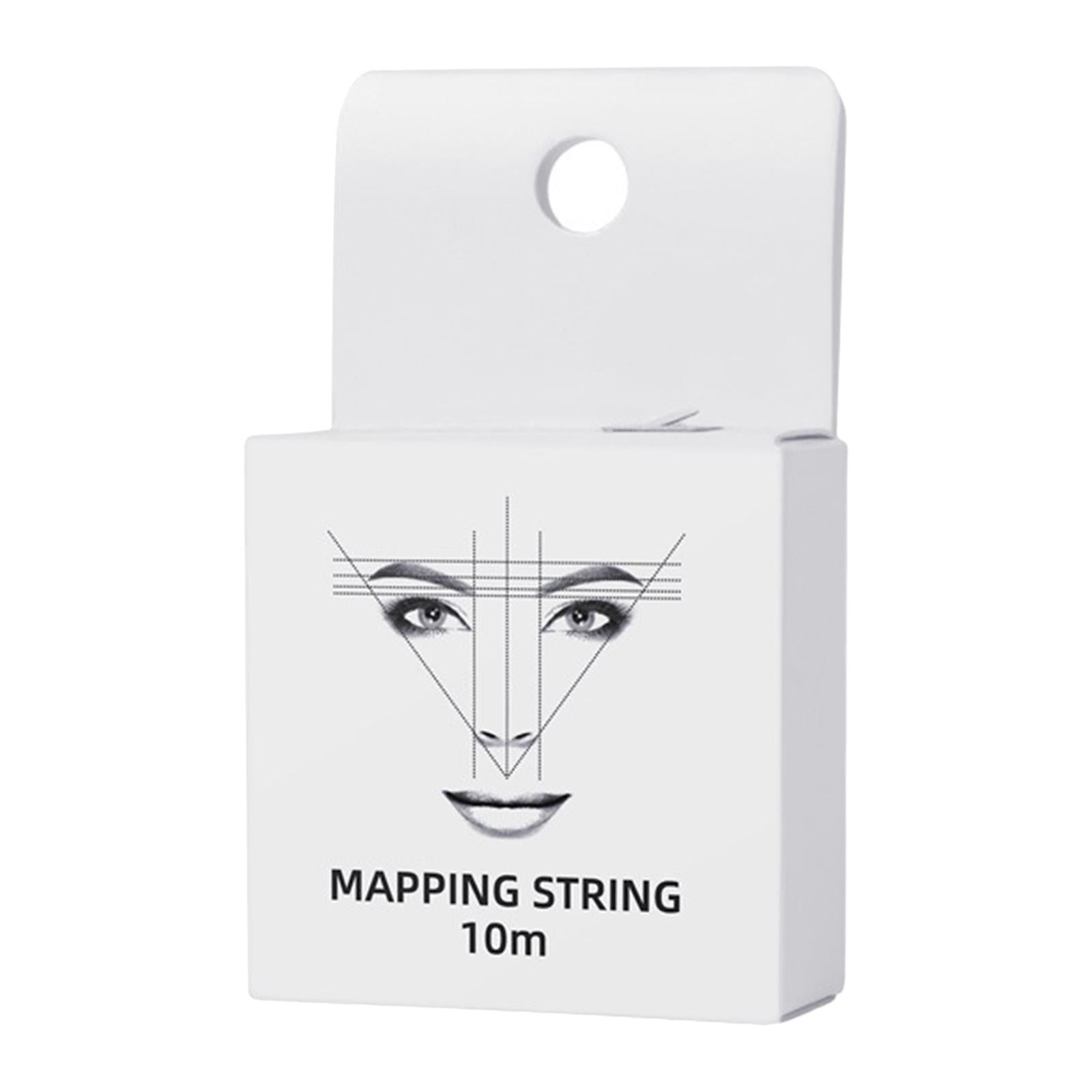 10M Pre-Inked Mapping Strings Measuring Tool for Microblading Eyebrow White