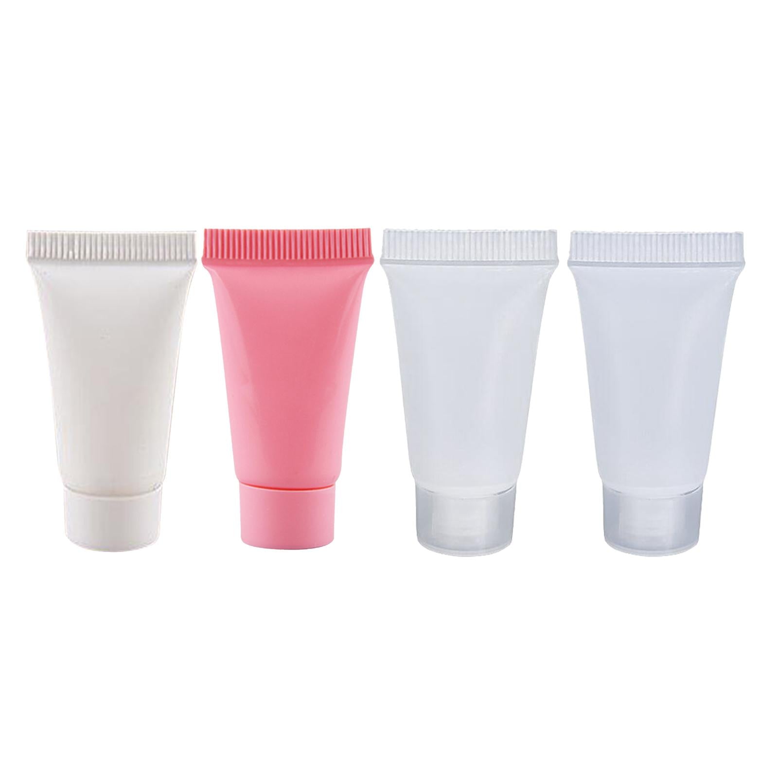100Pcs Empty Soft Tubes Bottle 5ml with Caps for Makeup Cream white