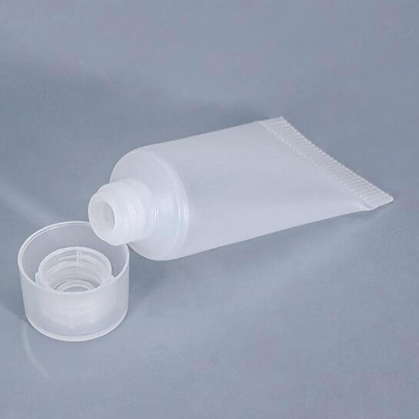 100Pcs Empty Soft Tubes Bottle 5ml with Caps for Makeup Cream matte white
