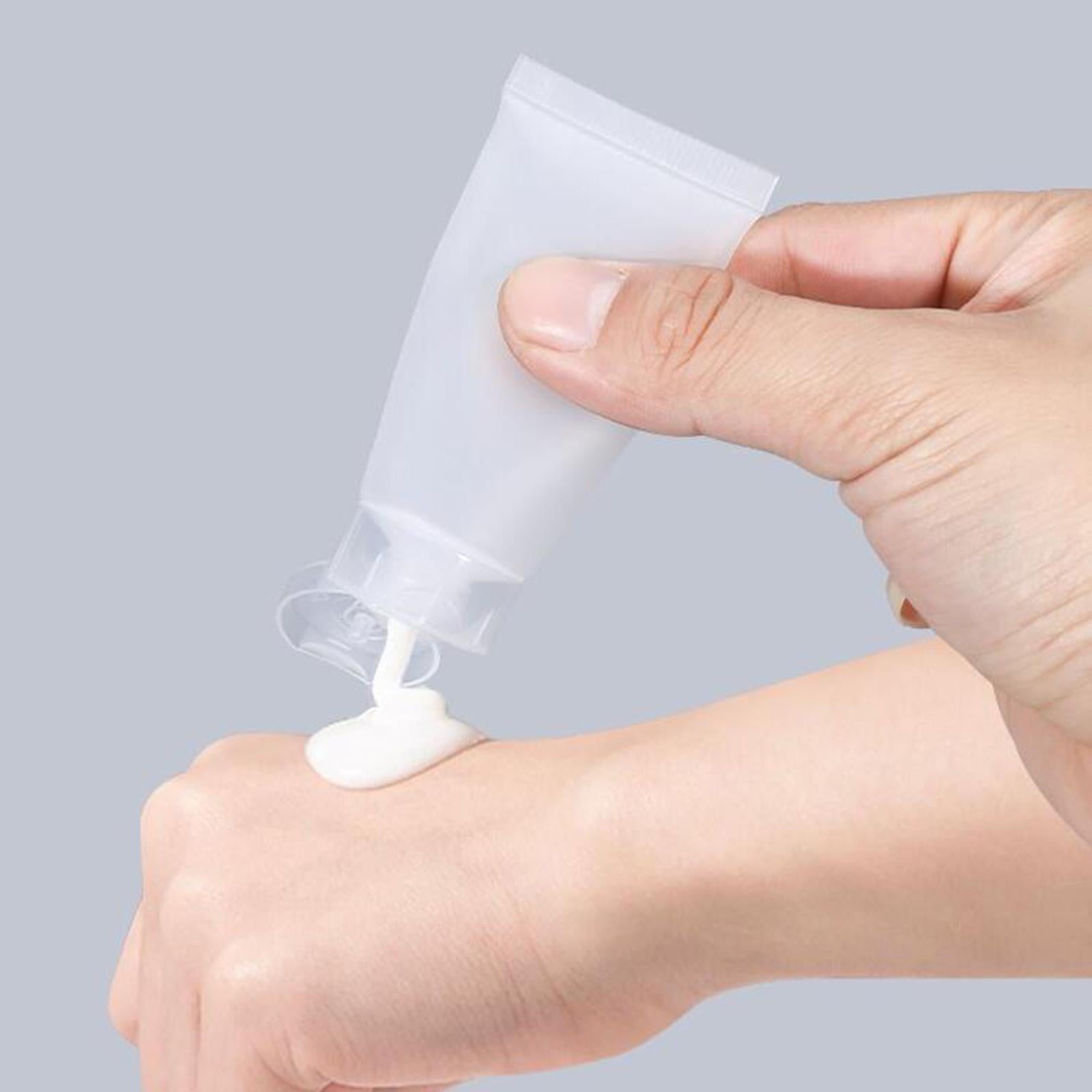 100Pcs Empty Soft Tubes Bottle 5ml with Caps for Makeup Cream matte white