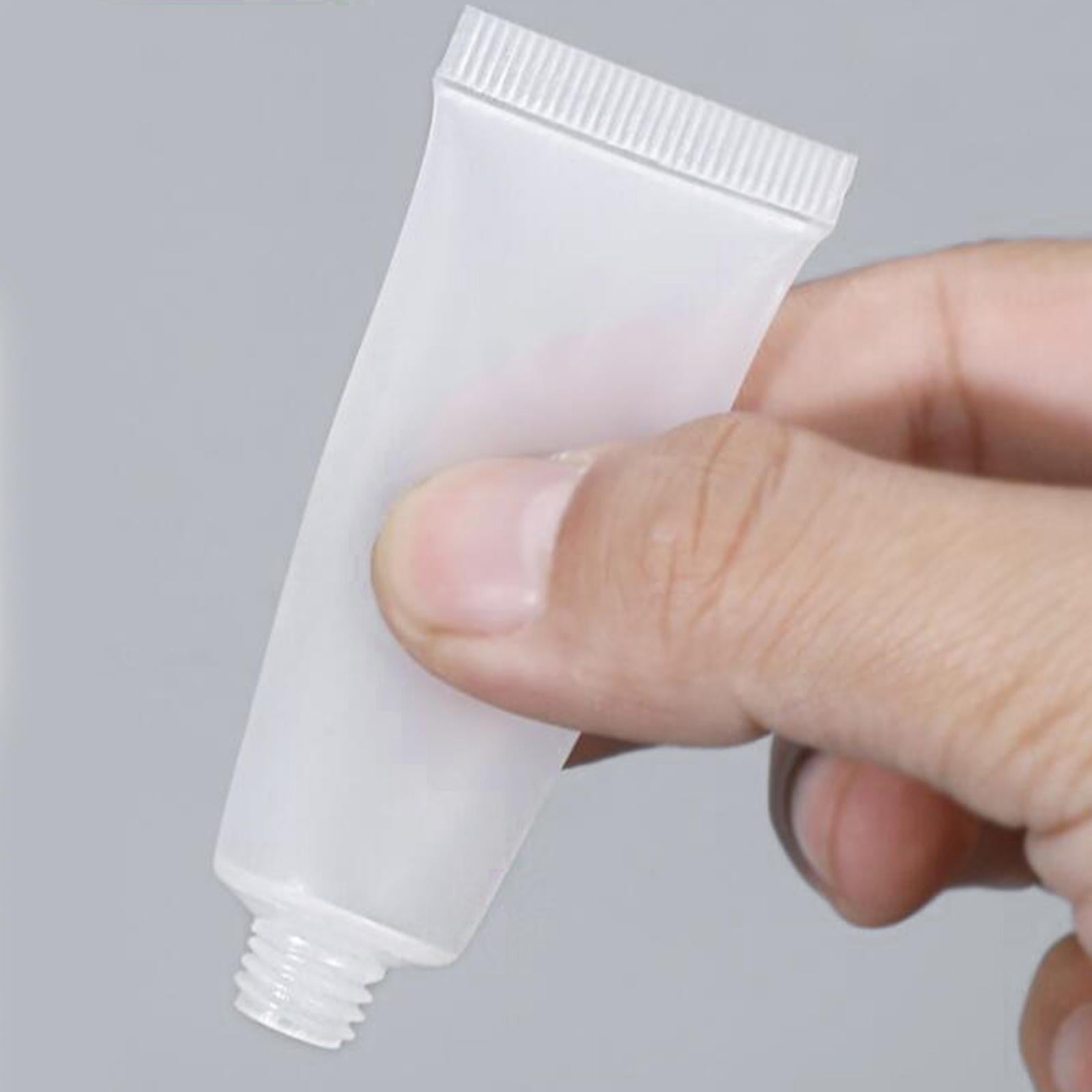 100Pcs Empty Soft Tubes Bottle 5ml with Caps for Makeup Cream matte white