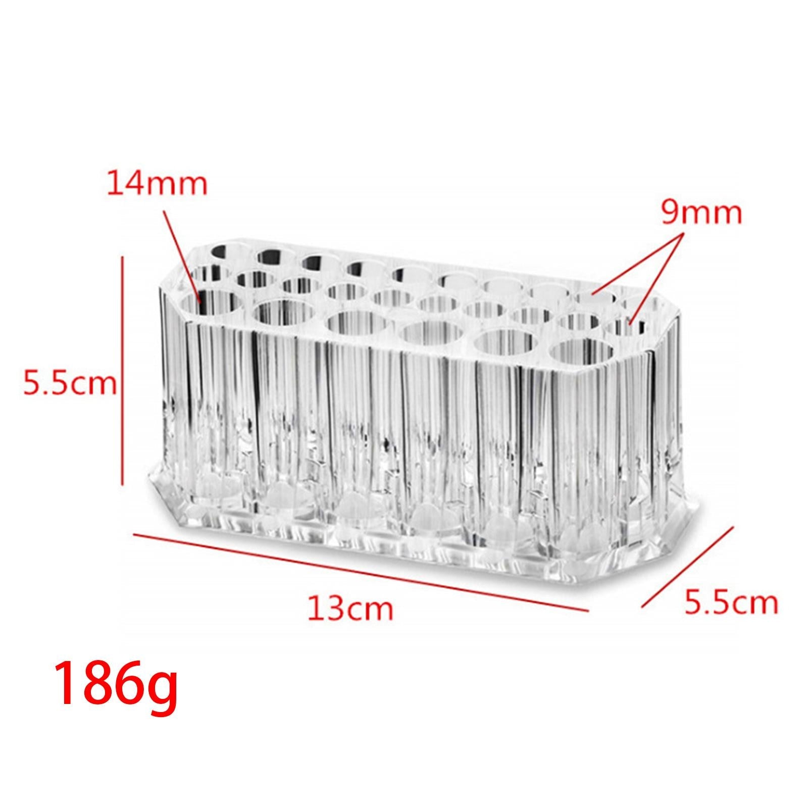 26 Grids Makeup Brushes Holder Shelf Organizer Clear for Women Girls Display