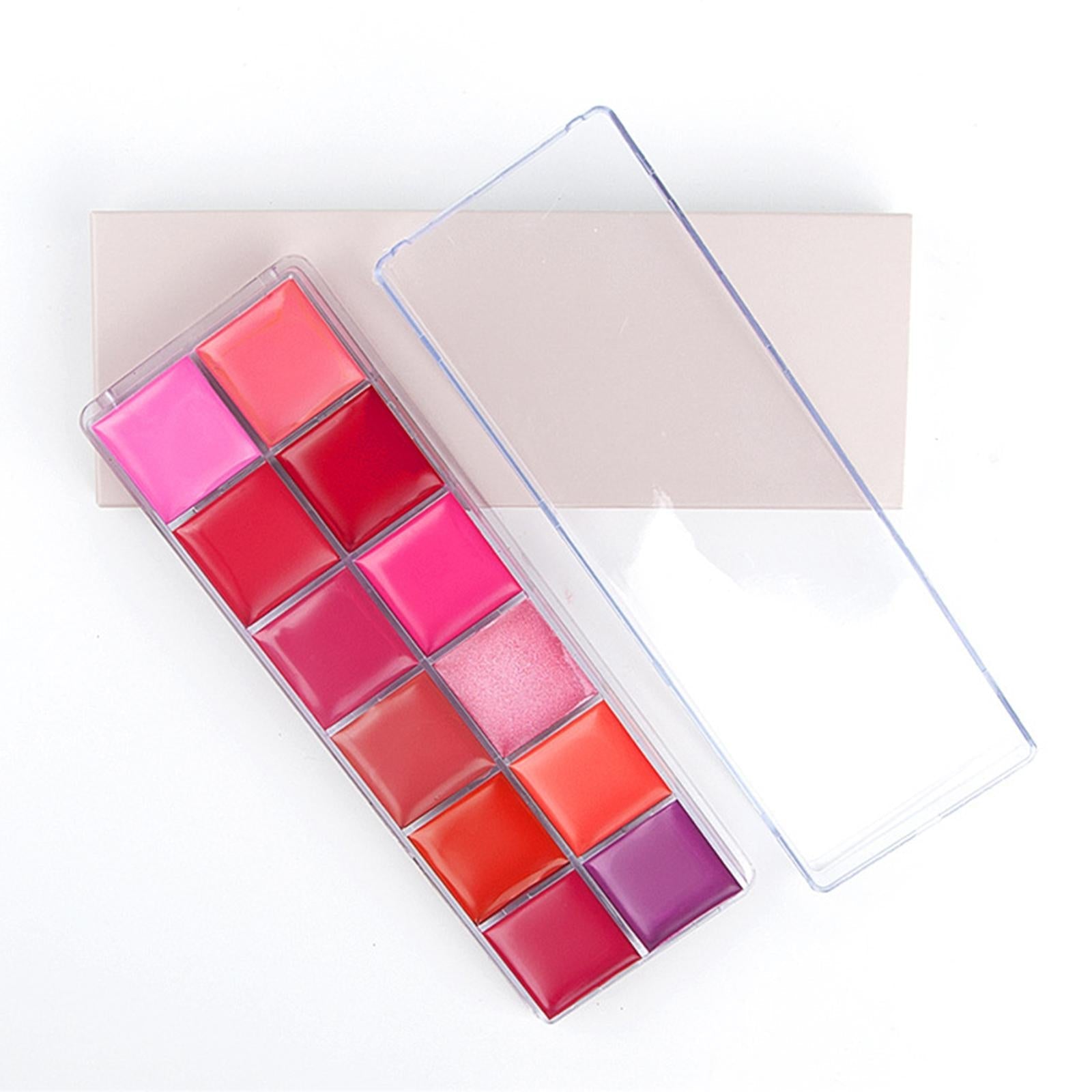 12 Colors Lipstick Palette Shimmer and Matte Embellish Makeup Kit Gift Women