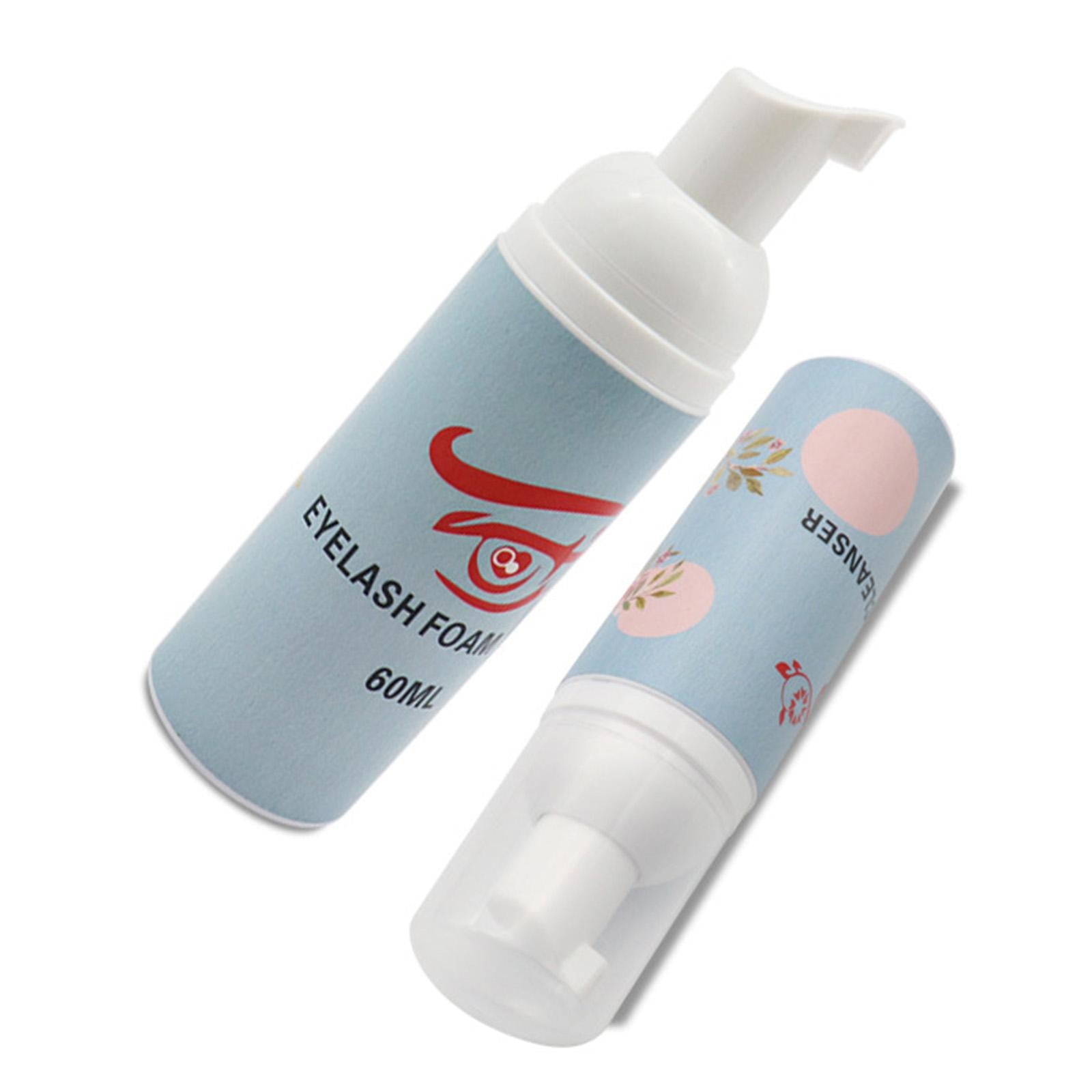 4xNatural Eyelash Extension Cleanser 60ml Cleaning Foam Eye Lash White