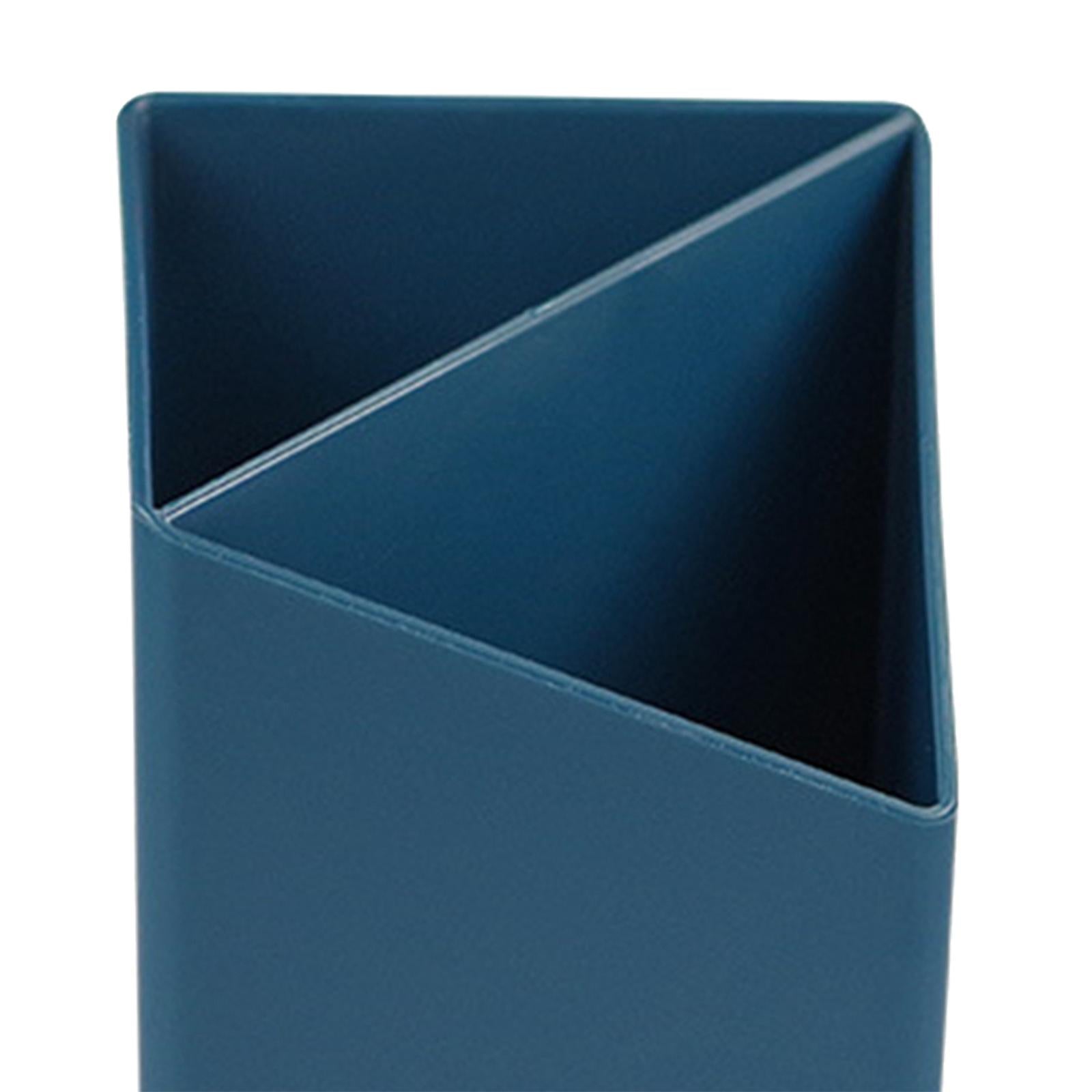 2 Lattices Cosmetic Storage Box Makeup Tools Table for Pencils Display Box Blue