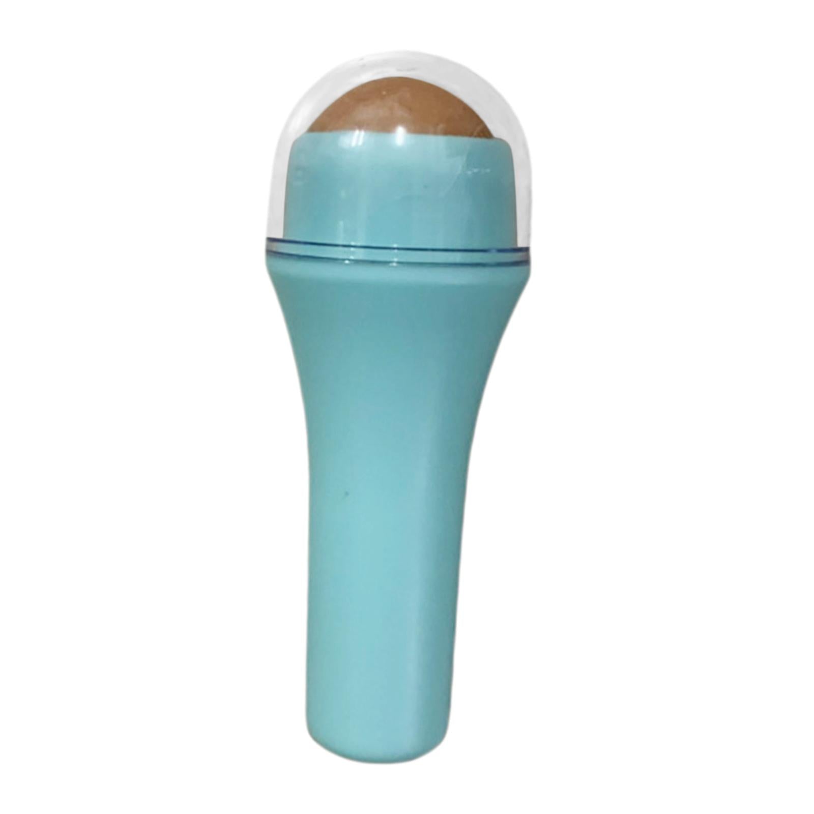 4xFacial Roller Volcanic Stone Massage Oil Absorbing for Oily Skin At-Home Blue
