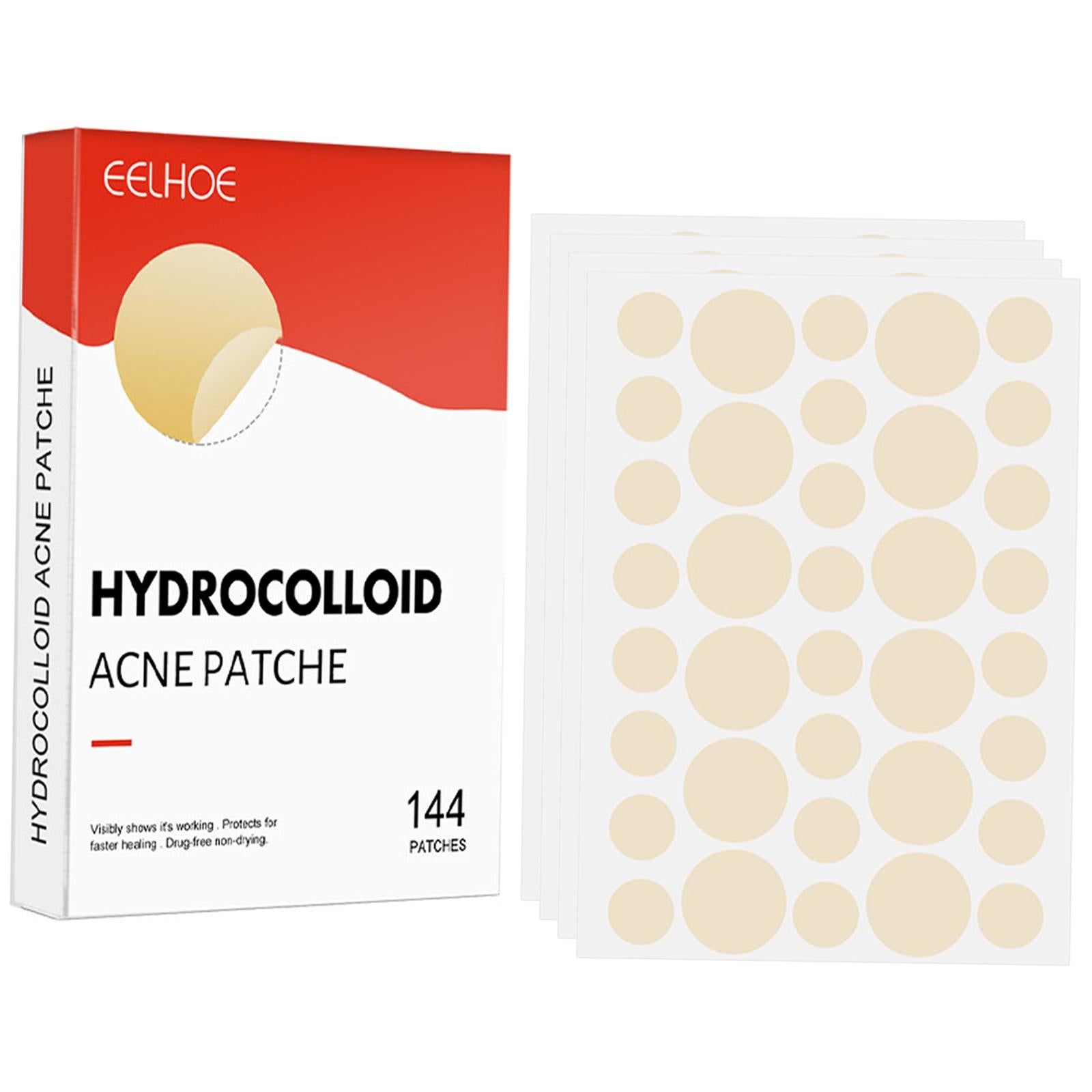 3xSet of 144 Hydrocolloid Acne Pimple Patches for Acne Marks Blemishes Zits