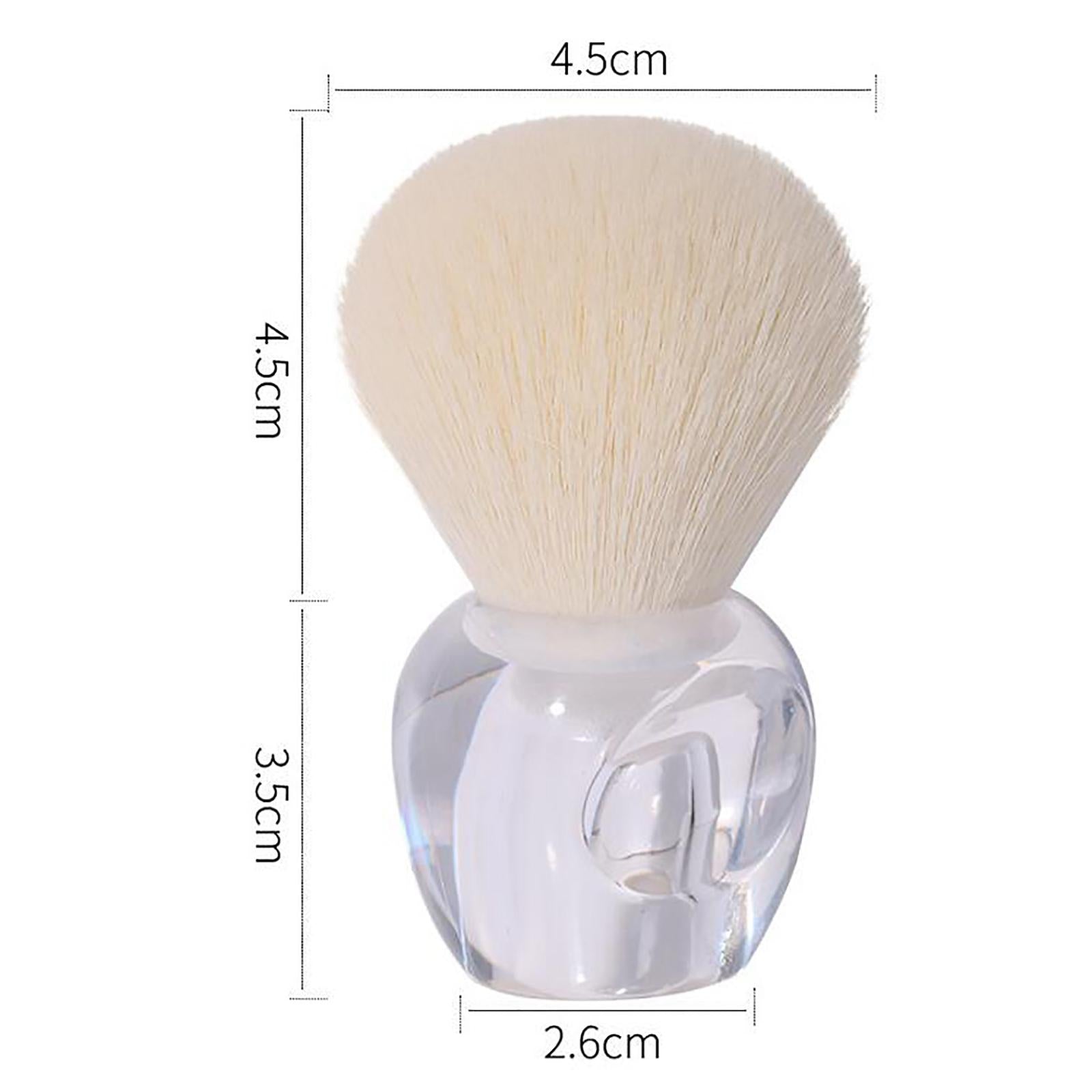 2xMake up Brush Nail Paint Gel Dust Cleaning Round for Cosmetic Beauty Tool White