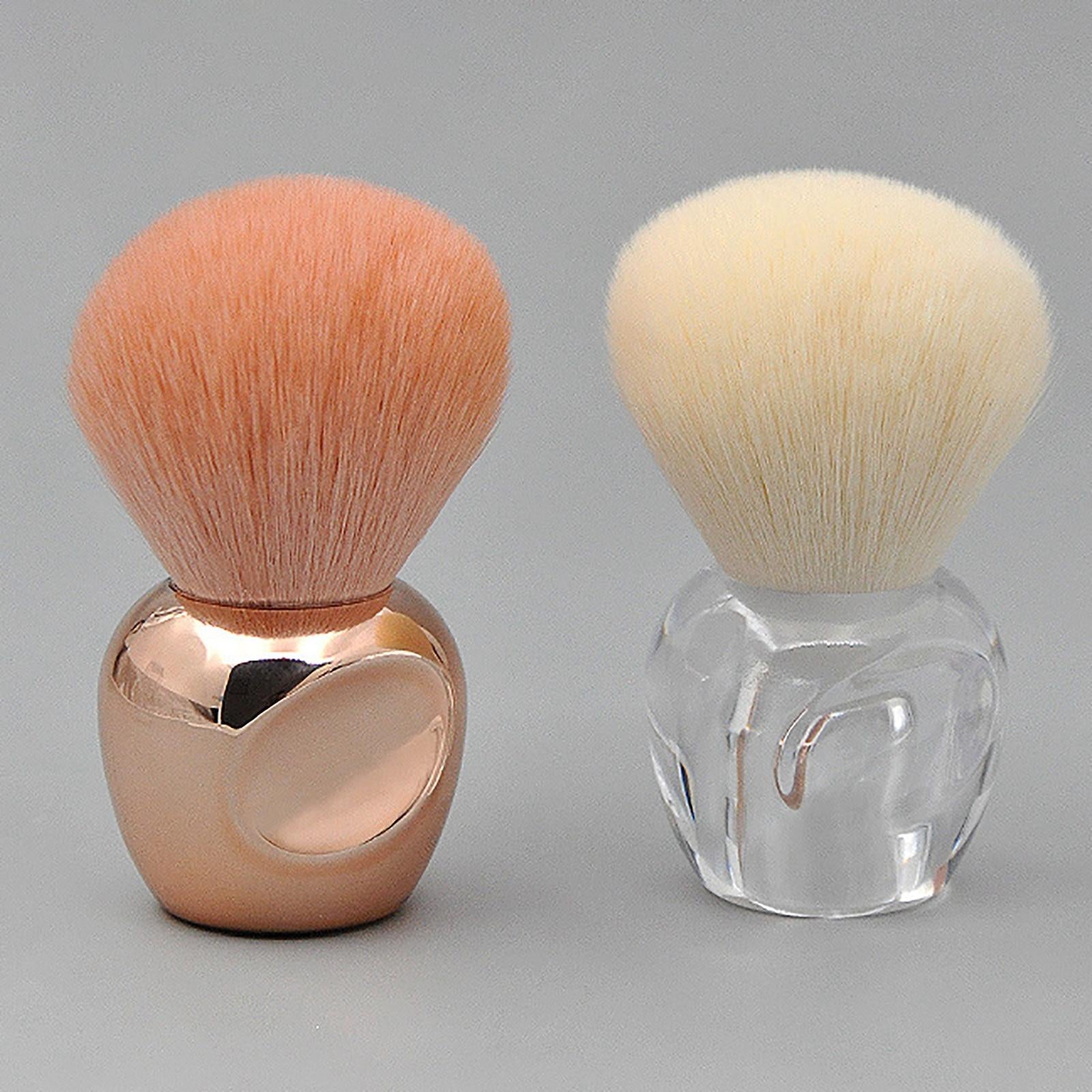2xMake up Brush Nail Paint Gel Dust Cleaning Round for Cosmetic Beauty Tool Light Pink