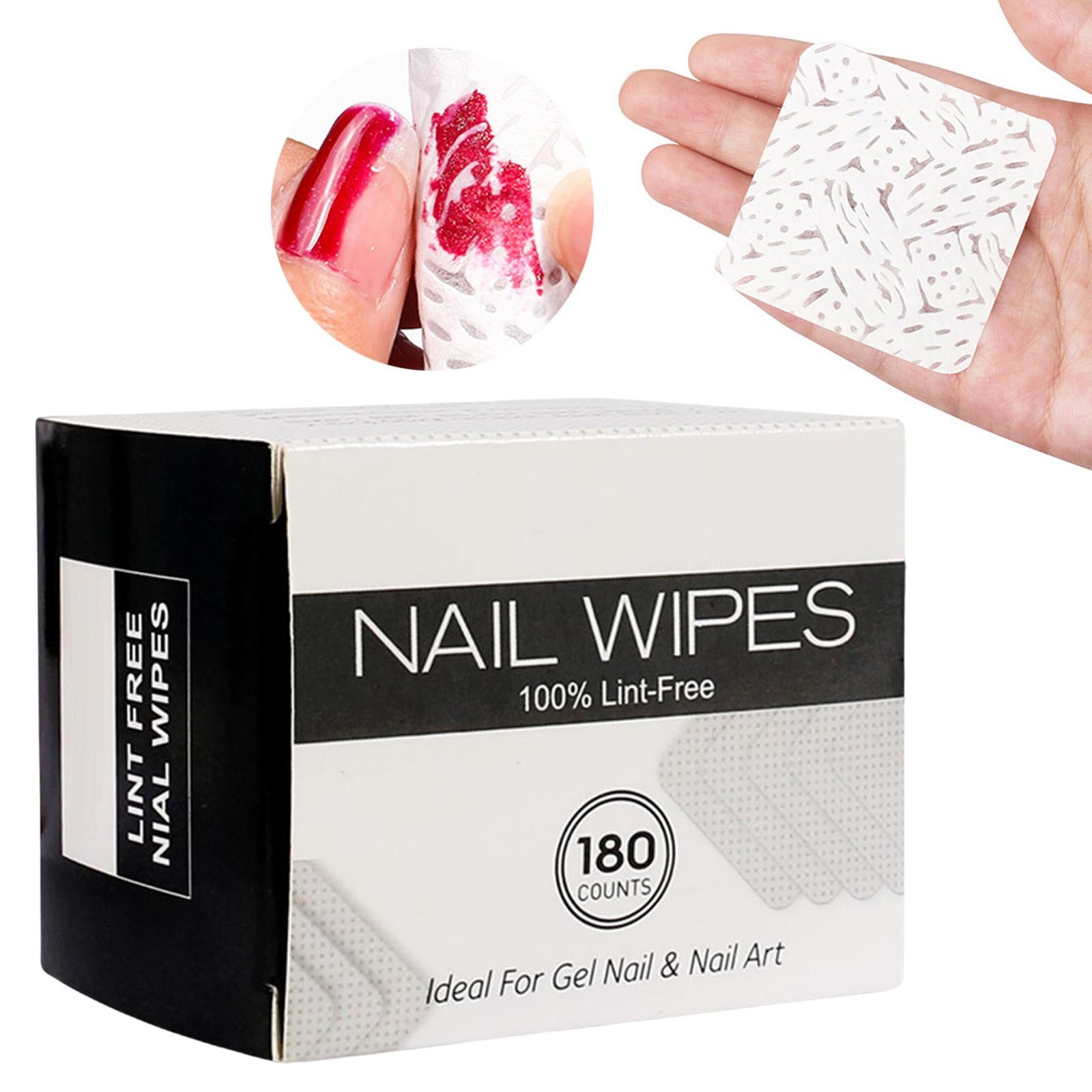 3xNo Lint Nail Wipes Eyelash Extension Glue Nail Wipes Soft 180 Sheets