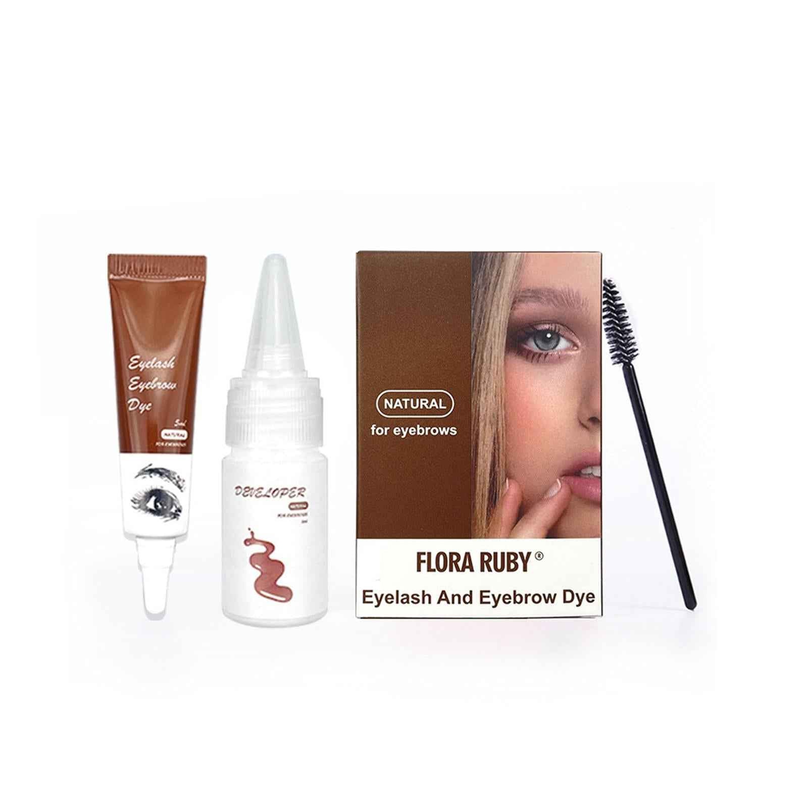Eyelash Eyebrow Dye Tint Cream Kit Eyebrow Fuller Tinting Kit Light Brown