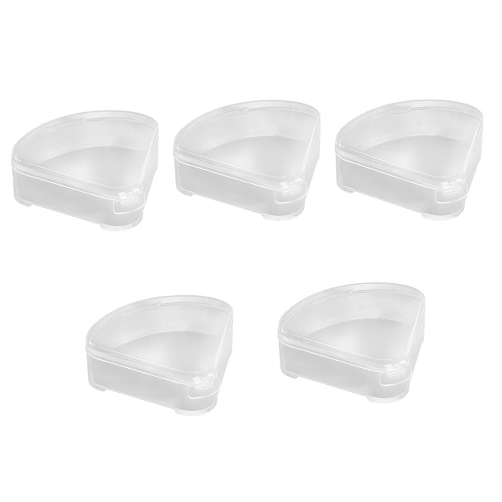 3x5x Triangle Puff Box Case Powder Puff Container Anti Pollution for Travel